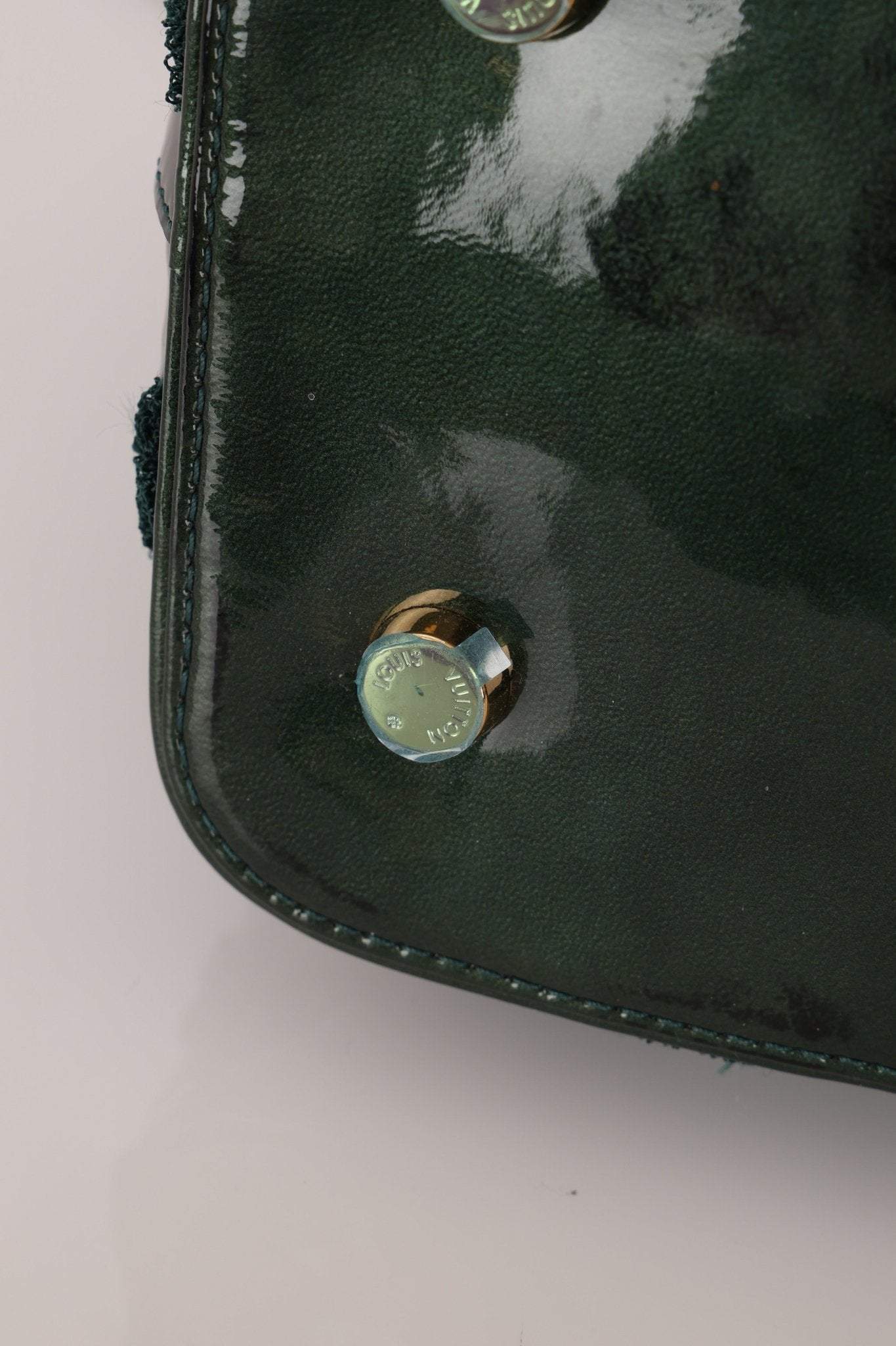 Limited Edition Louis Vuitton Emerald Patent Monogram Fascination Lockit Bag - FashioNica