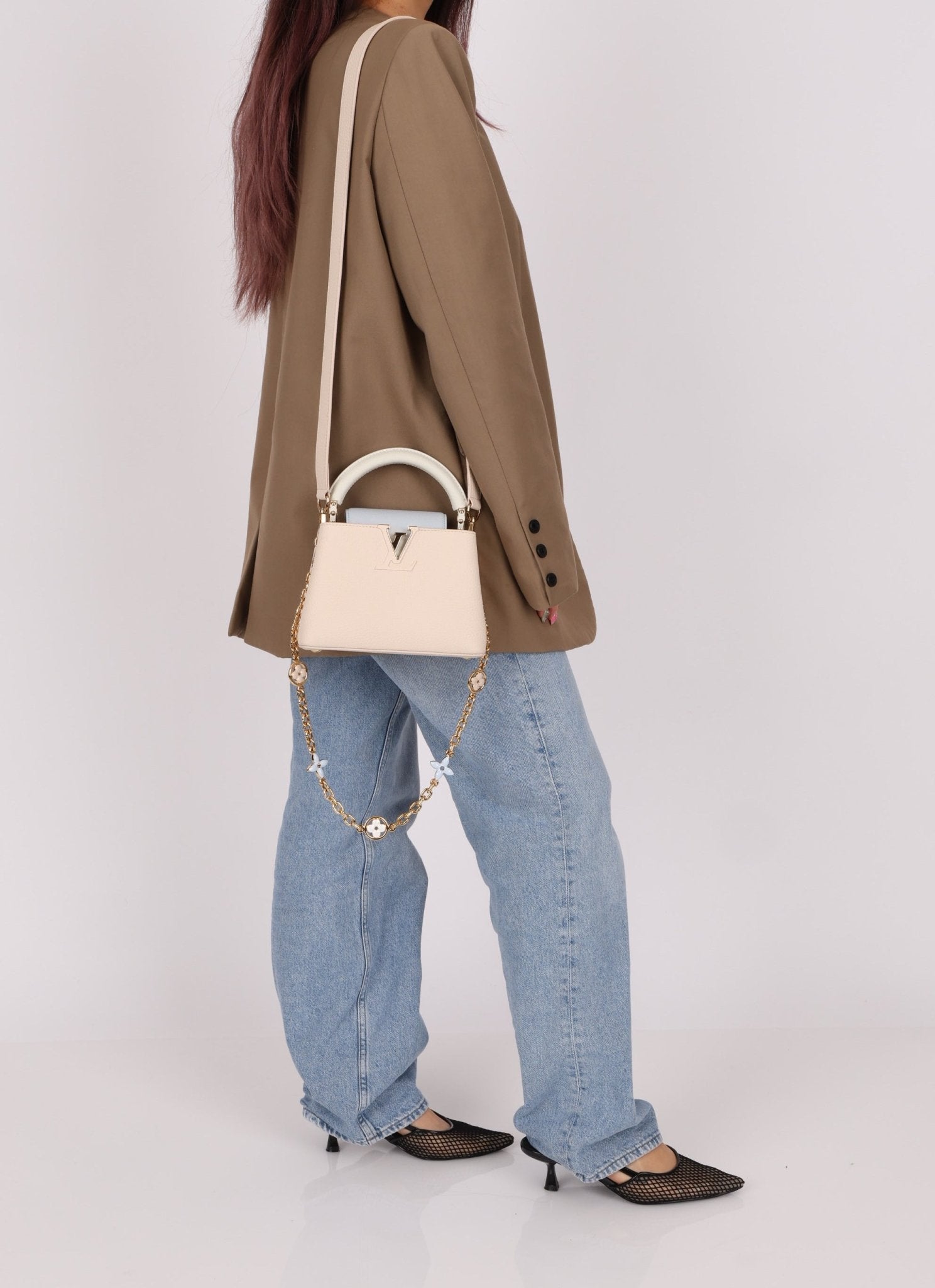 Limited Edition Louis Vuitton Mini Capucines Flower Chain Bag - FashioNica