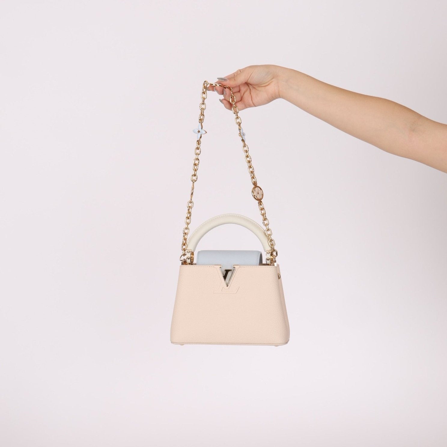 Limited Edition Louis Vuitton Mini Capucines Flower Chain Bag - FashioNica