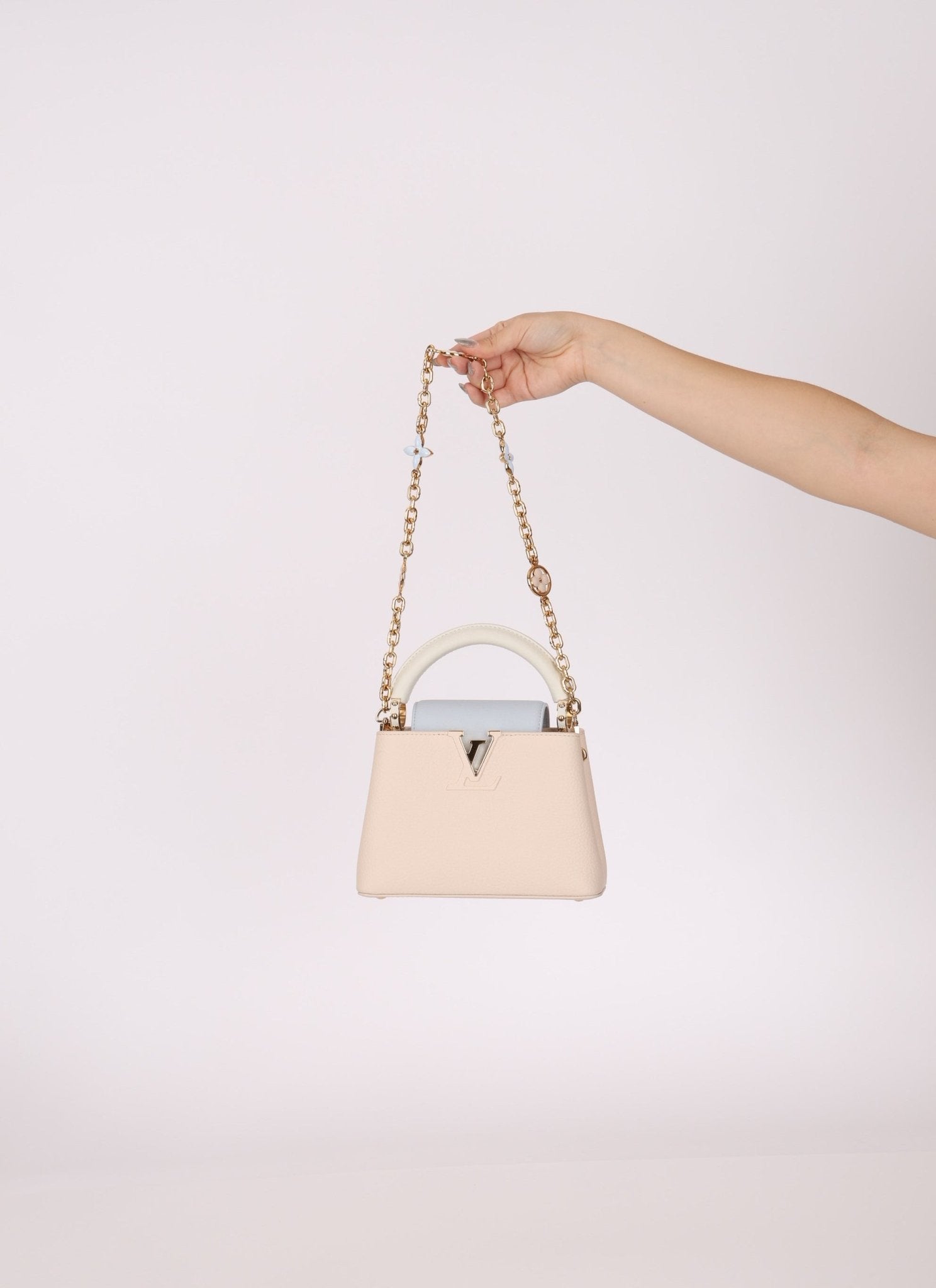 Limited Edition Louis Vuitton Mini Capucines Flower Chain Bag - FashioNica