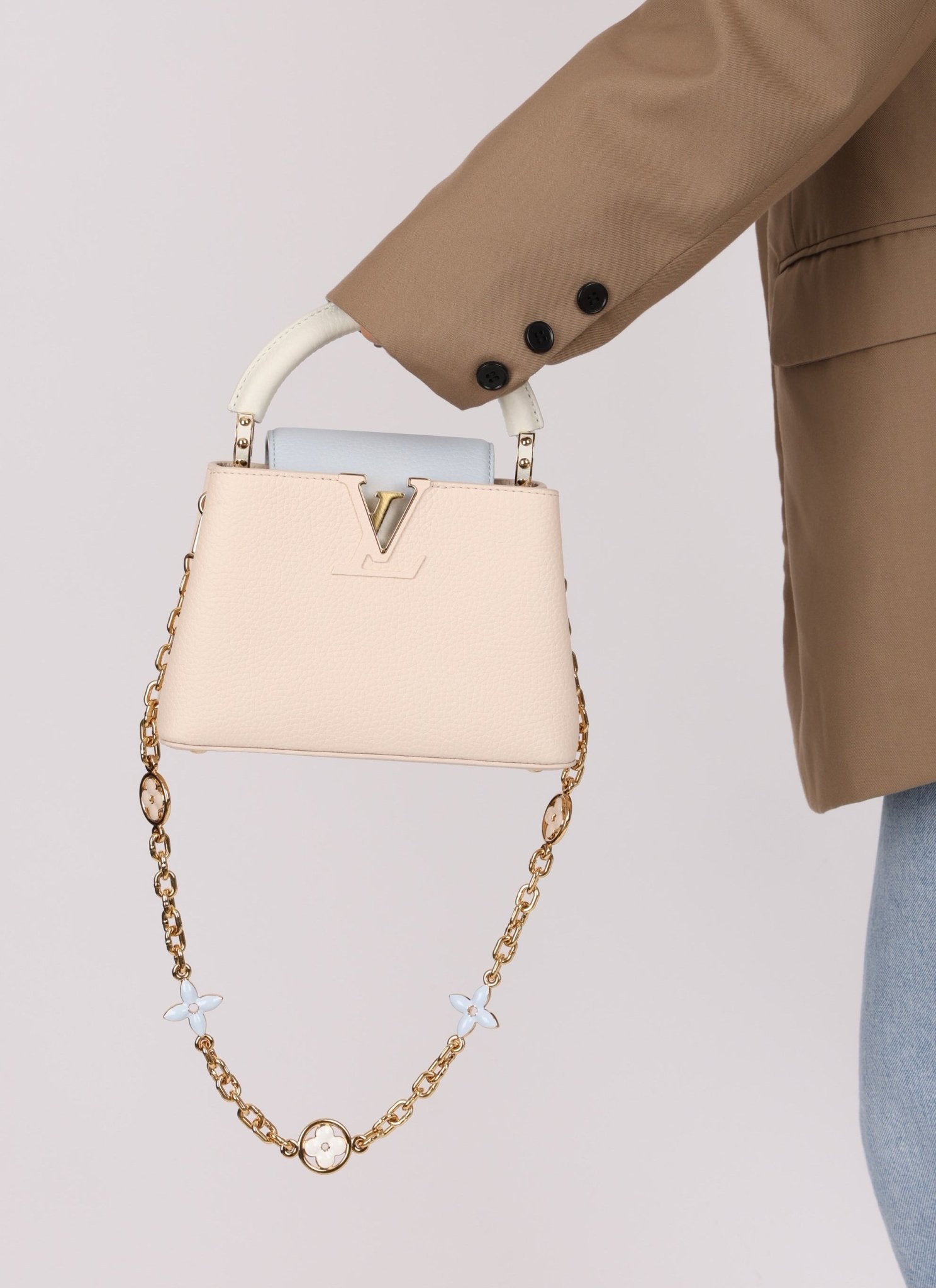 Limited Edition Louis Vuitton Mini Capucines Flower Chain Bag - FashioNica