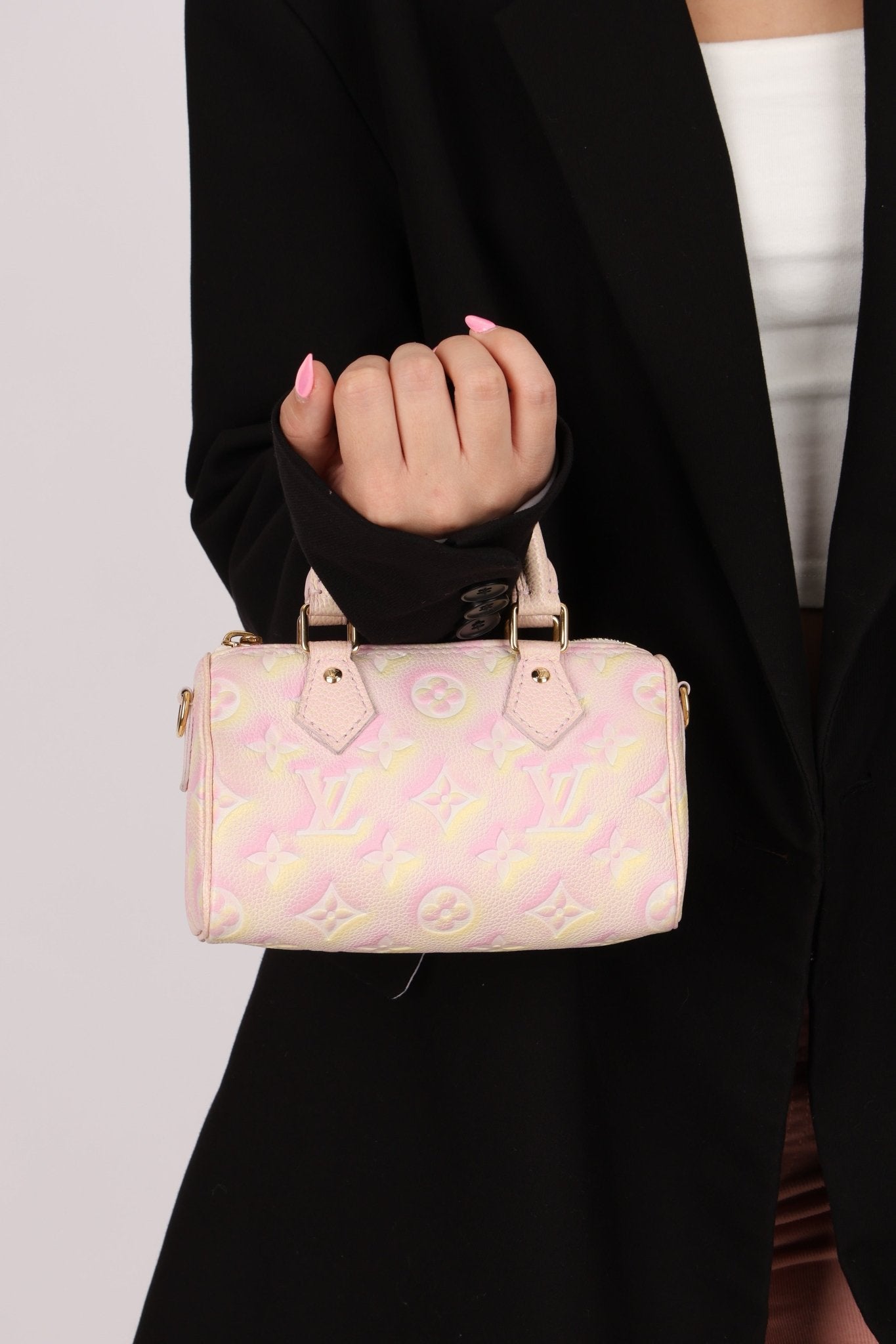Limited Edition Louis Vuitton Monogram Empreinte 'Stardust' Nano Speedy - FashioNica