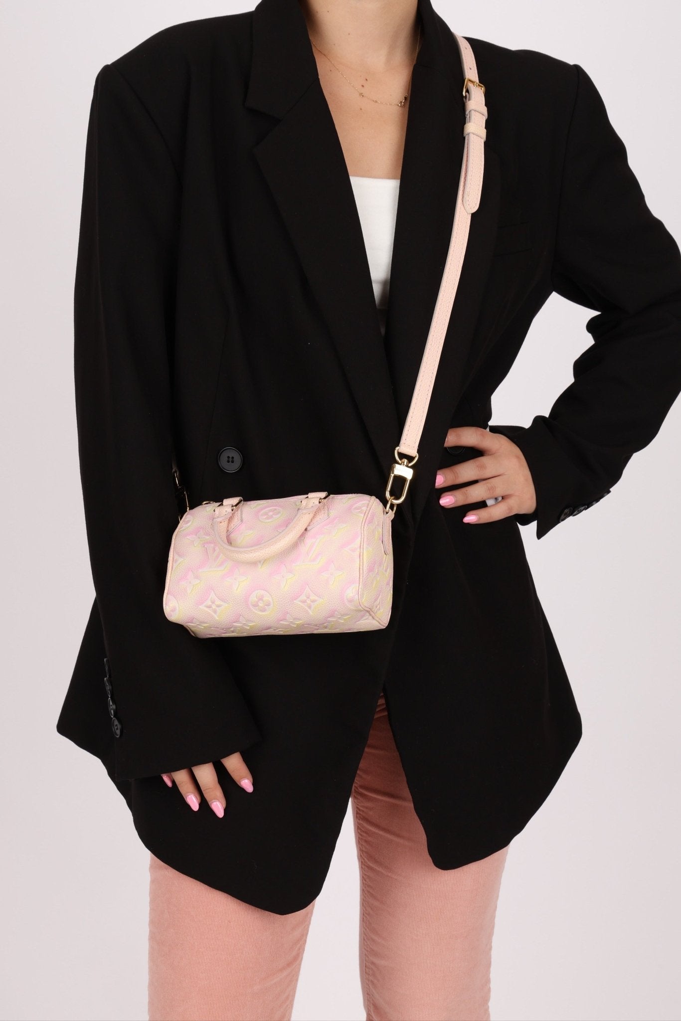 Limited Edition Louis Vuitton Monogram Empreinte 'Stardust' Nano Speedy - FashioNica
