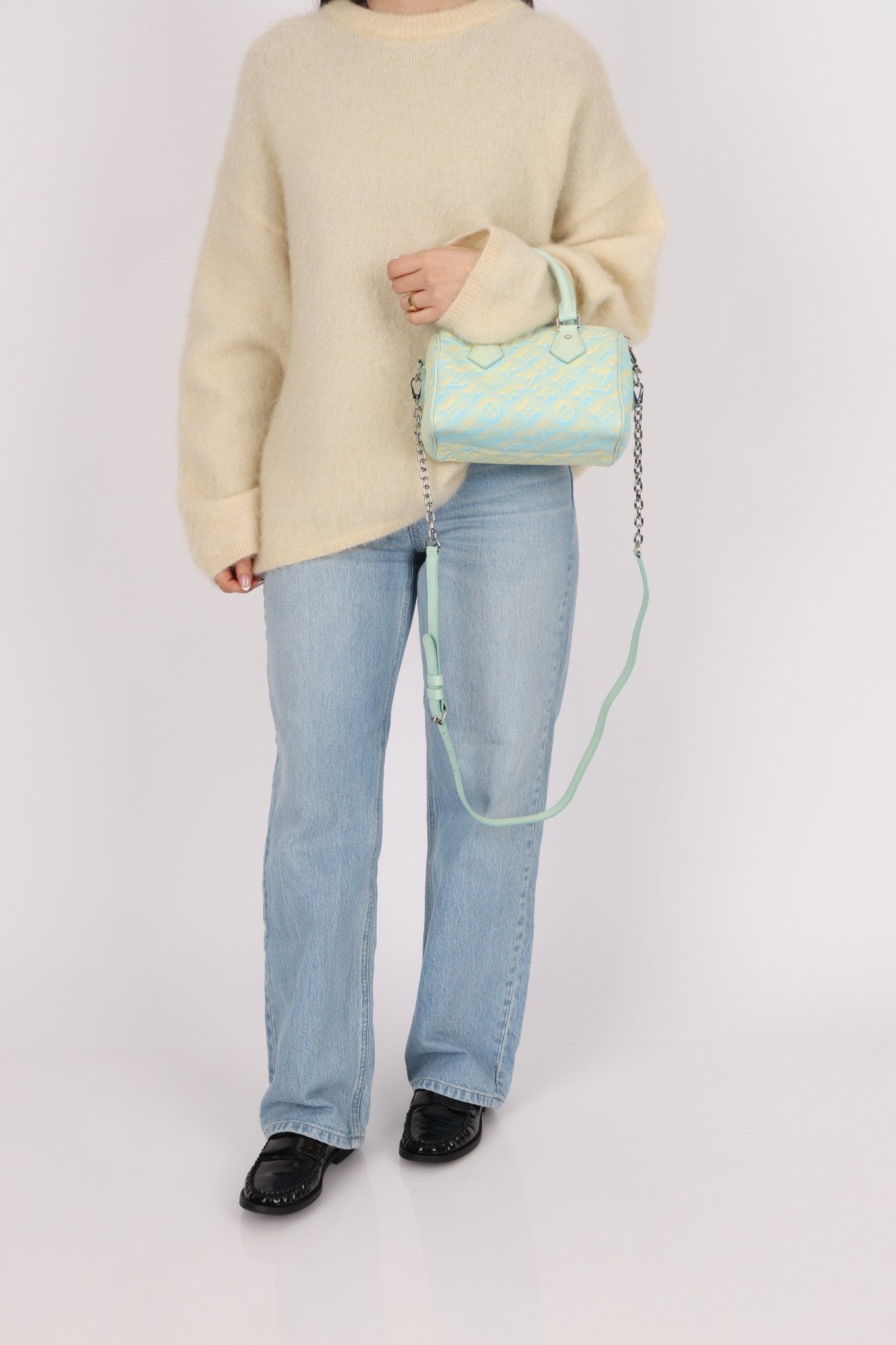 Limited Edition Louis Vuitton Monogram Empreinte 'Stardust' Nano Speedy - FashioNica