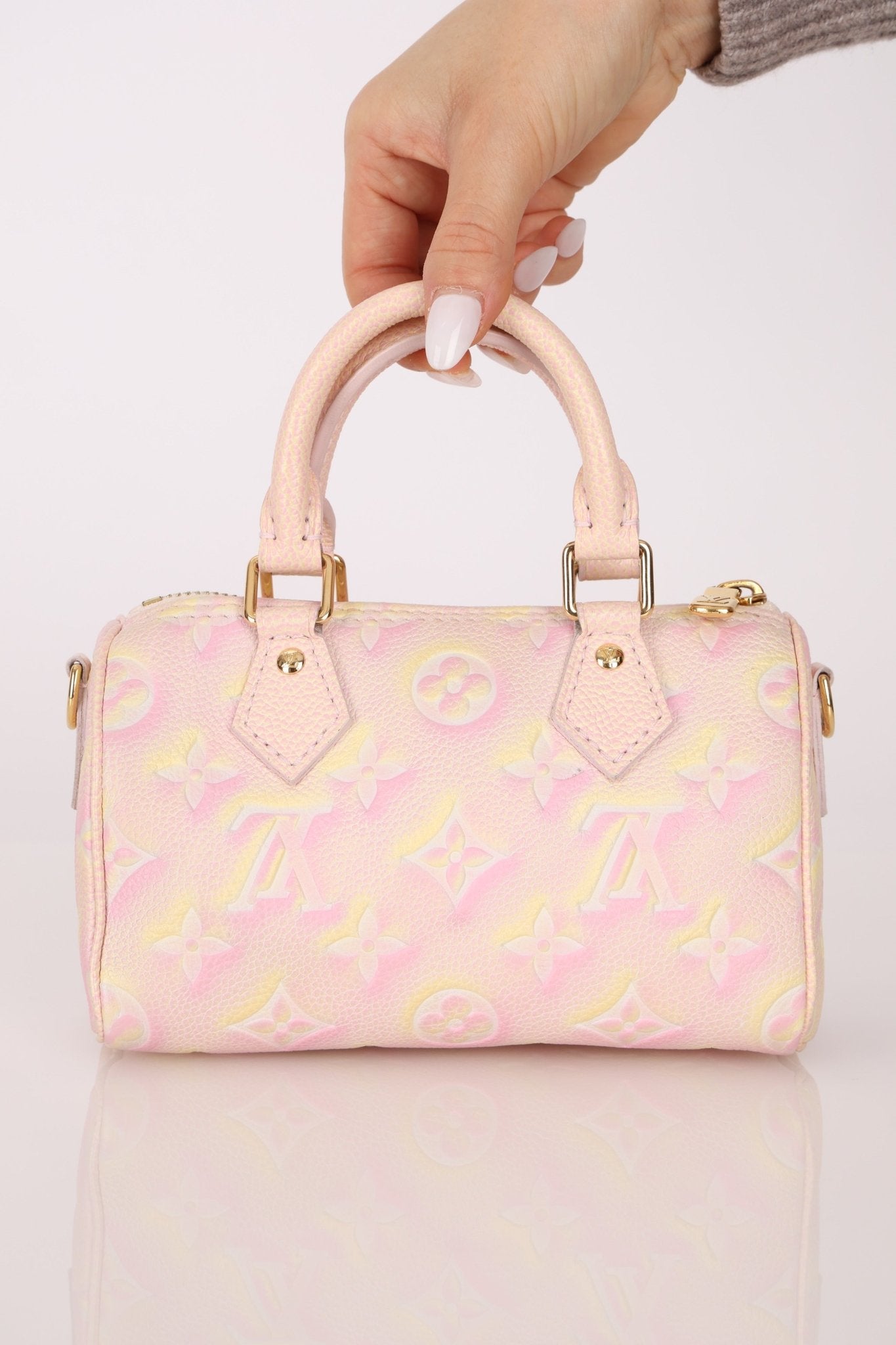 Limited Edition Louis Vuitton Monogram Empreinte 'Stardust' Nano Speedy - FashioNica