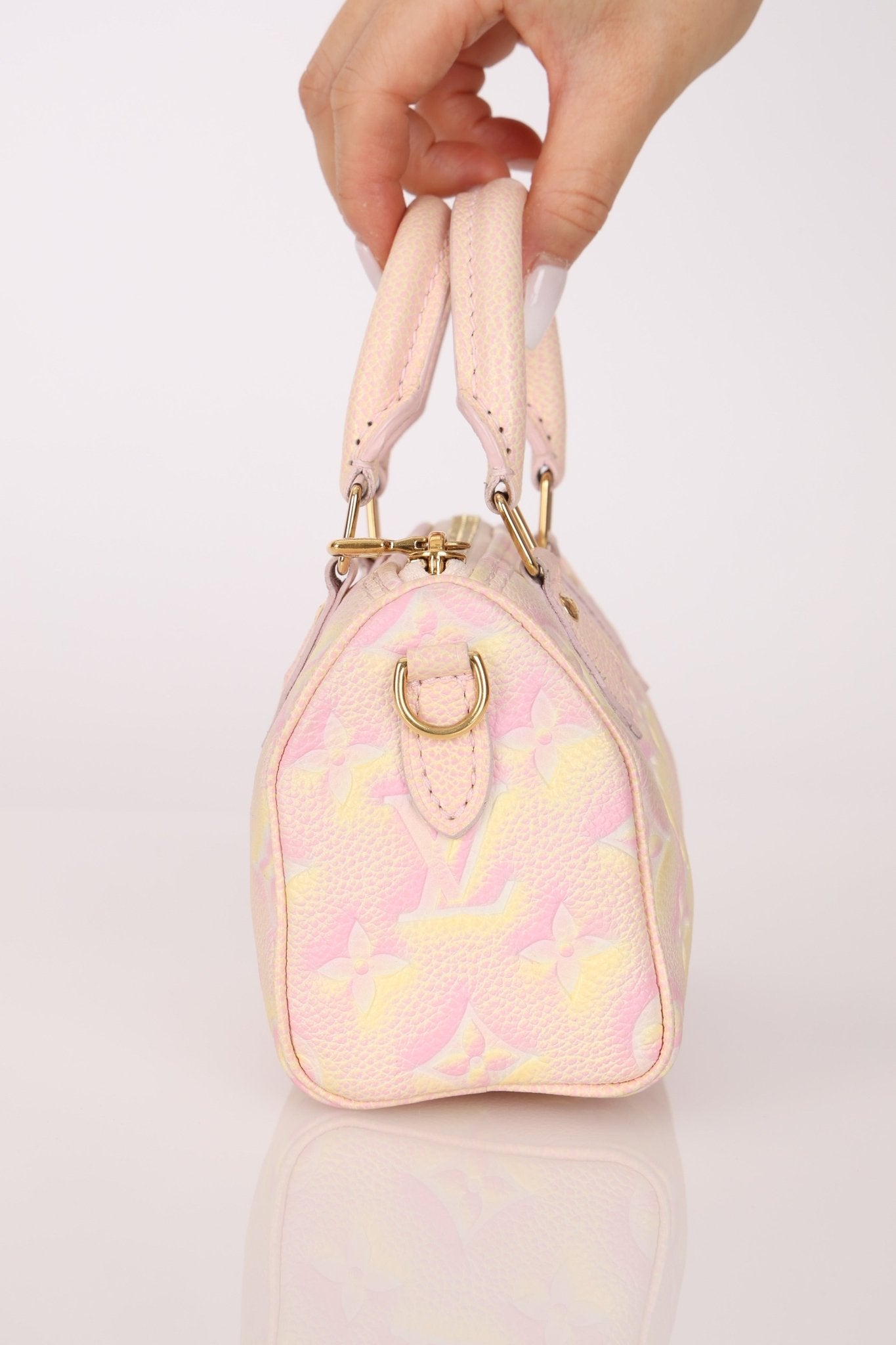 Limited Edition Louis Vuitton Monogram Empreinte 'Stardust' Nano Speedy - FashioNica