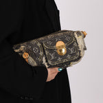 Limited Edition Louis Vuitton Monogram Patchwork Denim Pouchy - FashioNica