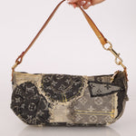 Limited Edition Louis Vuitton Monogram Patchwork Denim Pouchy - FashioNica