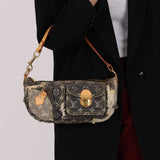 Limited Edition Louis Vuitton Monogram Patchwork Denim Pouchy - FashioNica