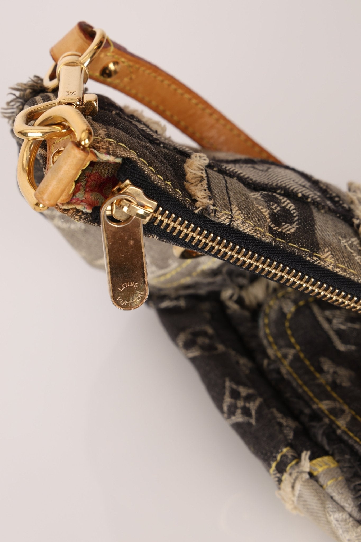 Limited Edition Louis Vuitton Monogram Patchwork Denim Pouchy - FashioNica