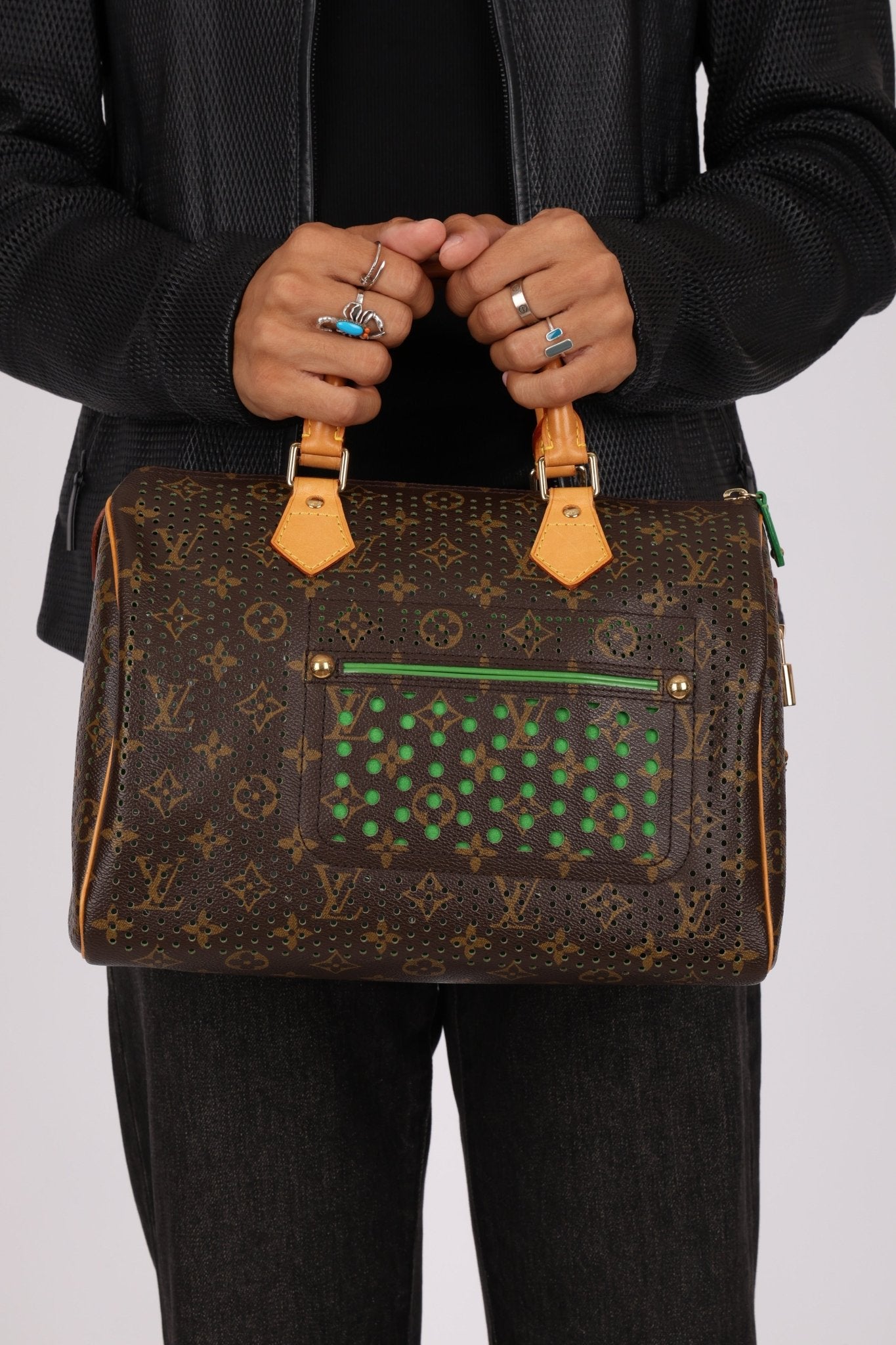 Limited Edition Louis Vuitton Monogram Perforated Speedy 30 - FashioNica