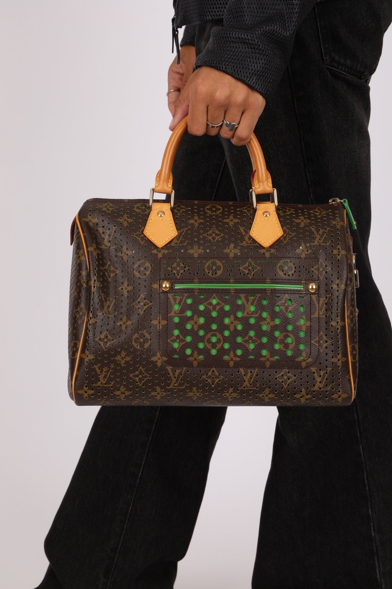 Limited Edition Louis Vuitton Monogram Perforated Speedy 30 - FashioNica