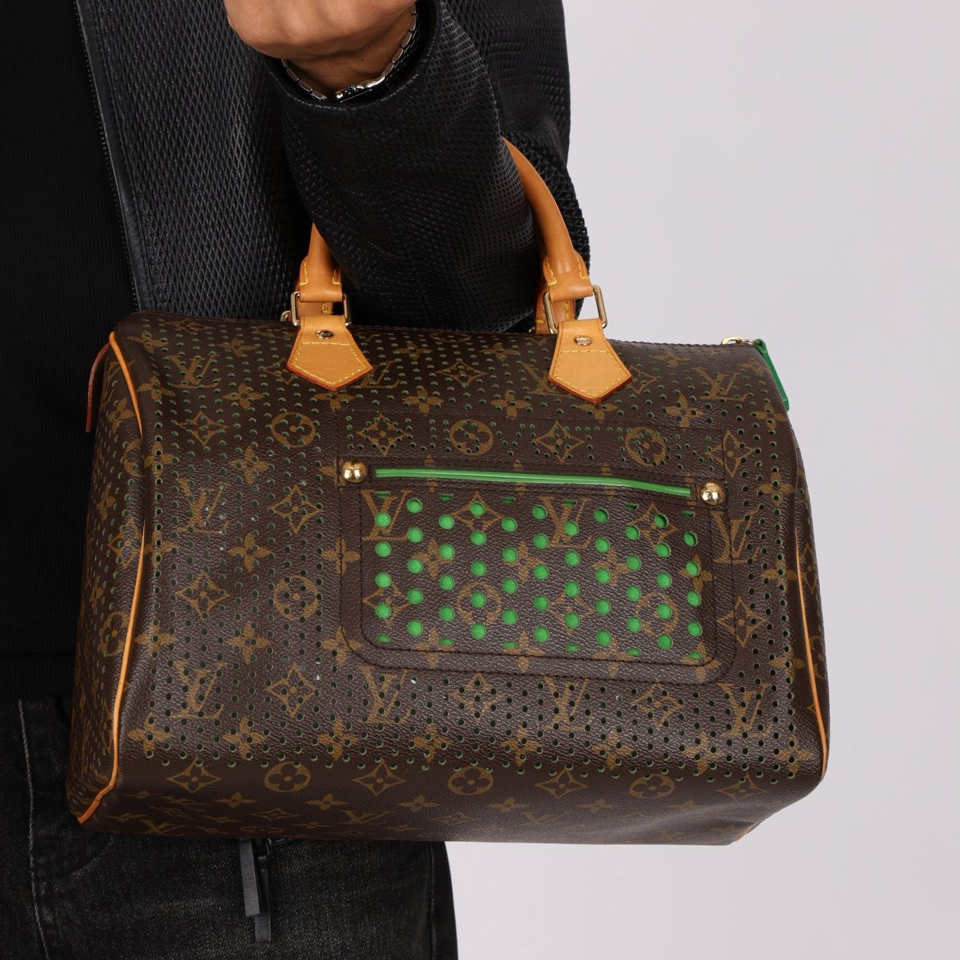 Limited Edition Louis Vuitton Monogram Perforated Speedy 30 - FashioNica