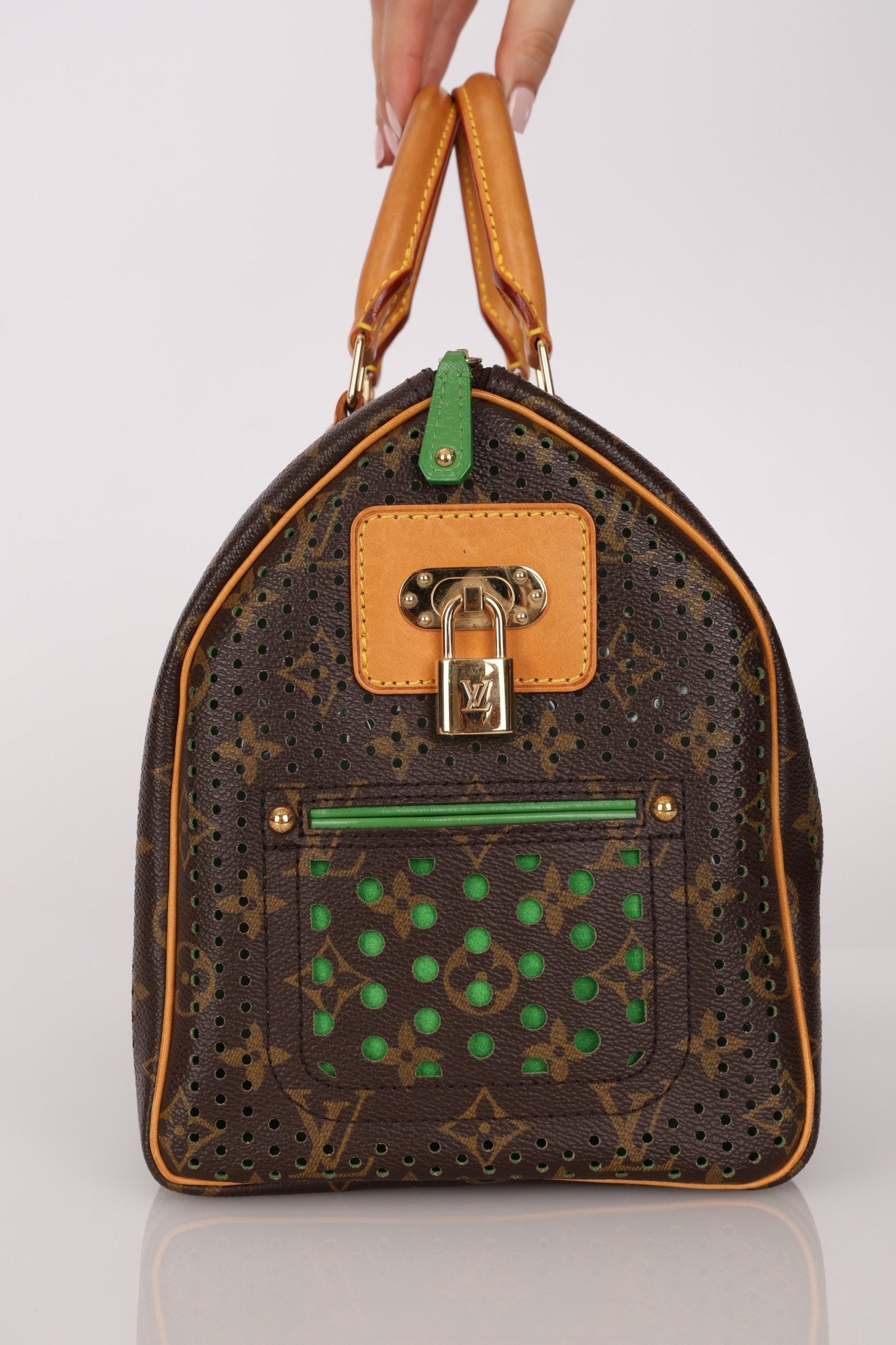 Limited Edition Louis Vuitton Monogram Perforated Speedy 30 - FashioNica