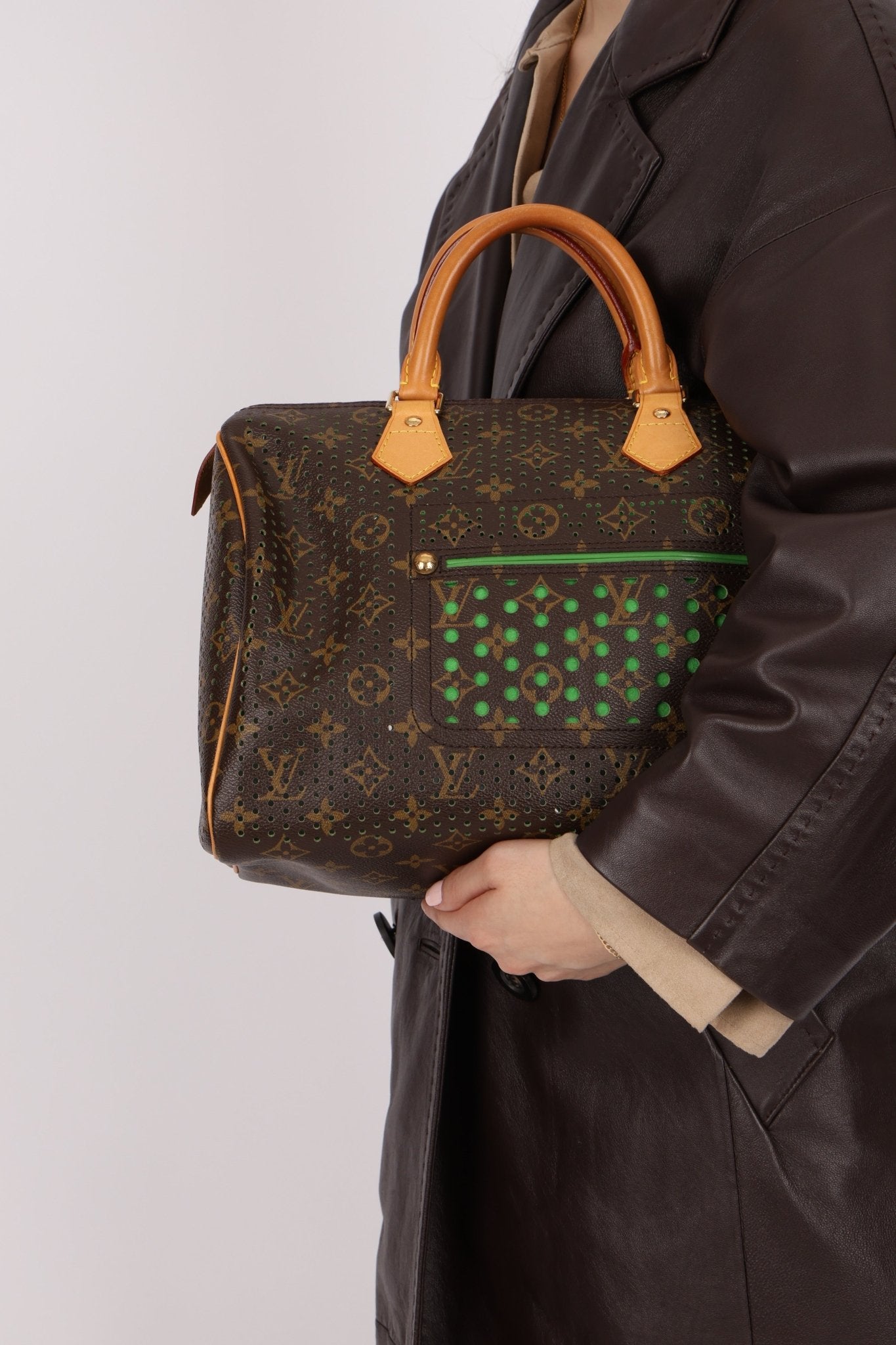 Limited Edition Louis Vuitton Monogram Perforated Speedy 30 - FashioNica
