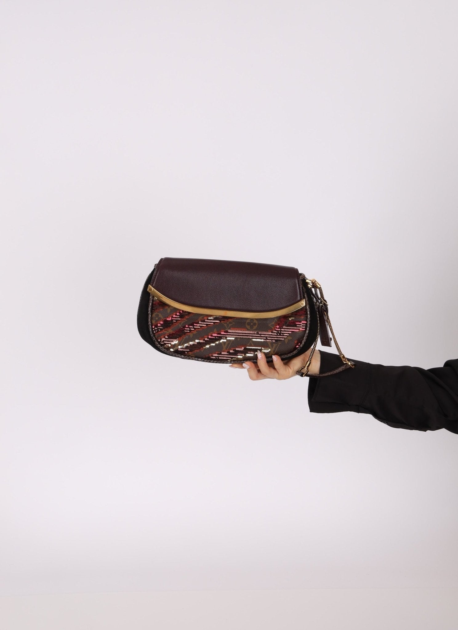 Limited Edition Louis Vuitton Monogram Sauvage Sequin Tiger Clutch - FashioNica