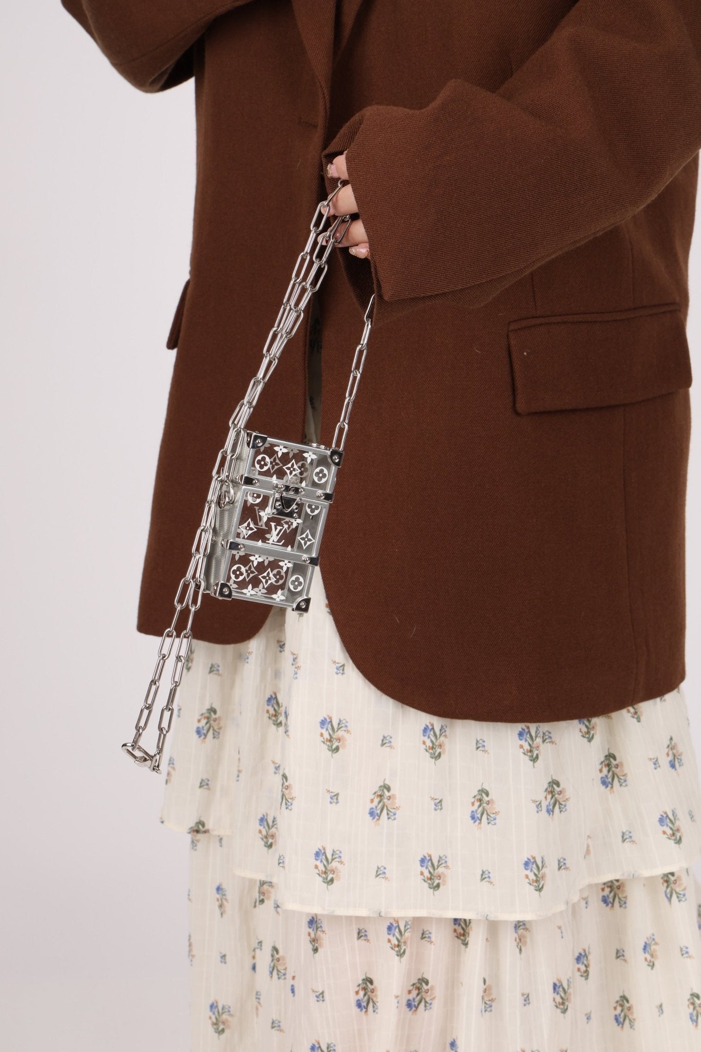 Limited Edition Louis Vuitton Monogram Transparent Plexiglass Trunk Crossbody - FashioNica