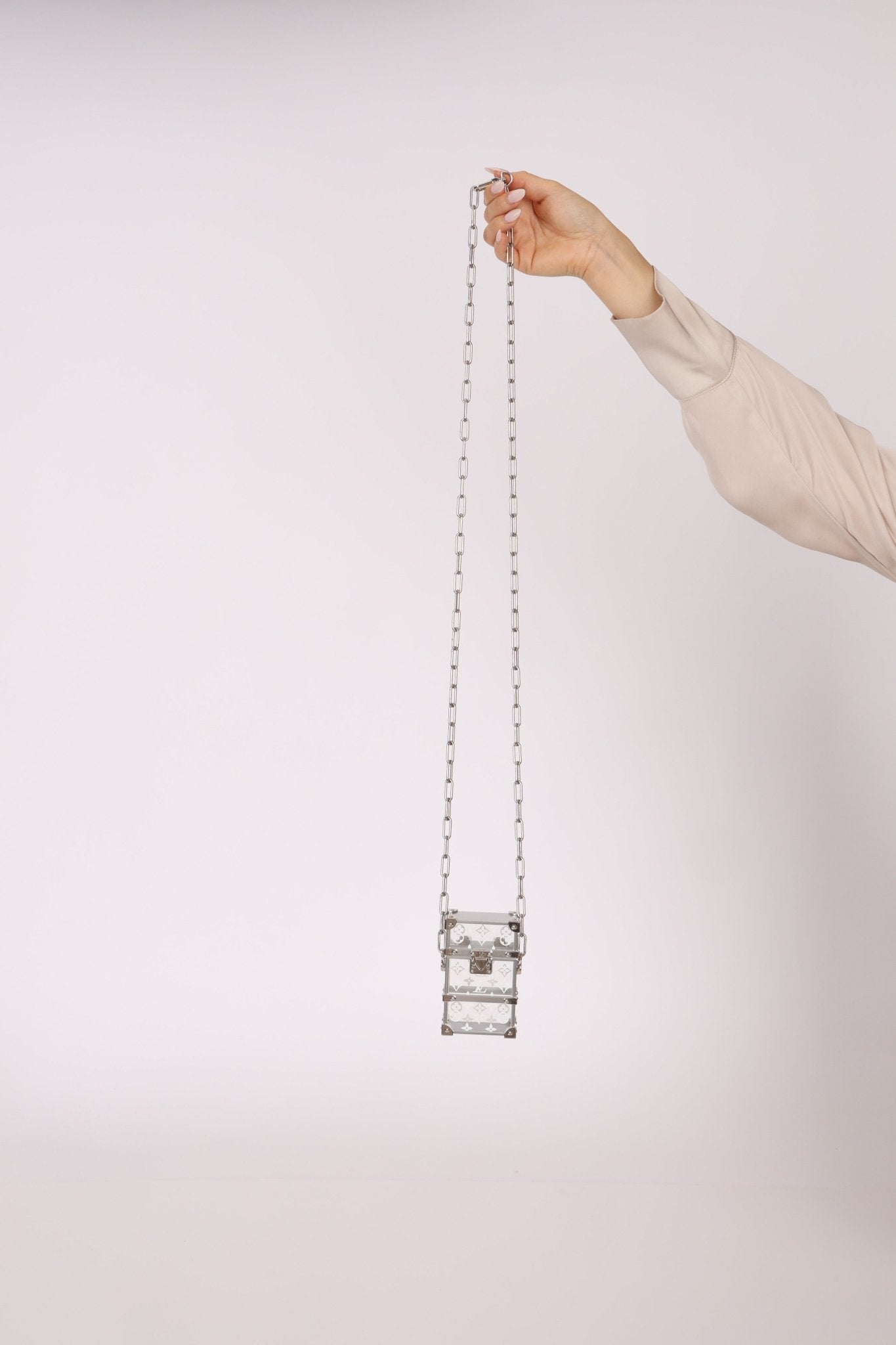 Limited Edition Louis Vuitton Monogram Transparent Plexiglass Trunk Crossbody - FashioNica