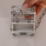 Limited Edition Louis Vuitton Monogram Transparent Plexiglass Trunk Crossbody - FashioNica