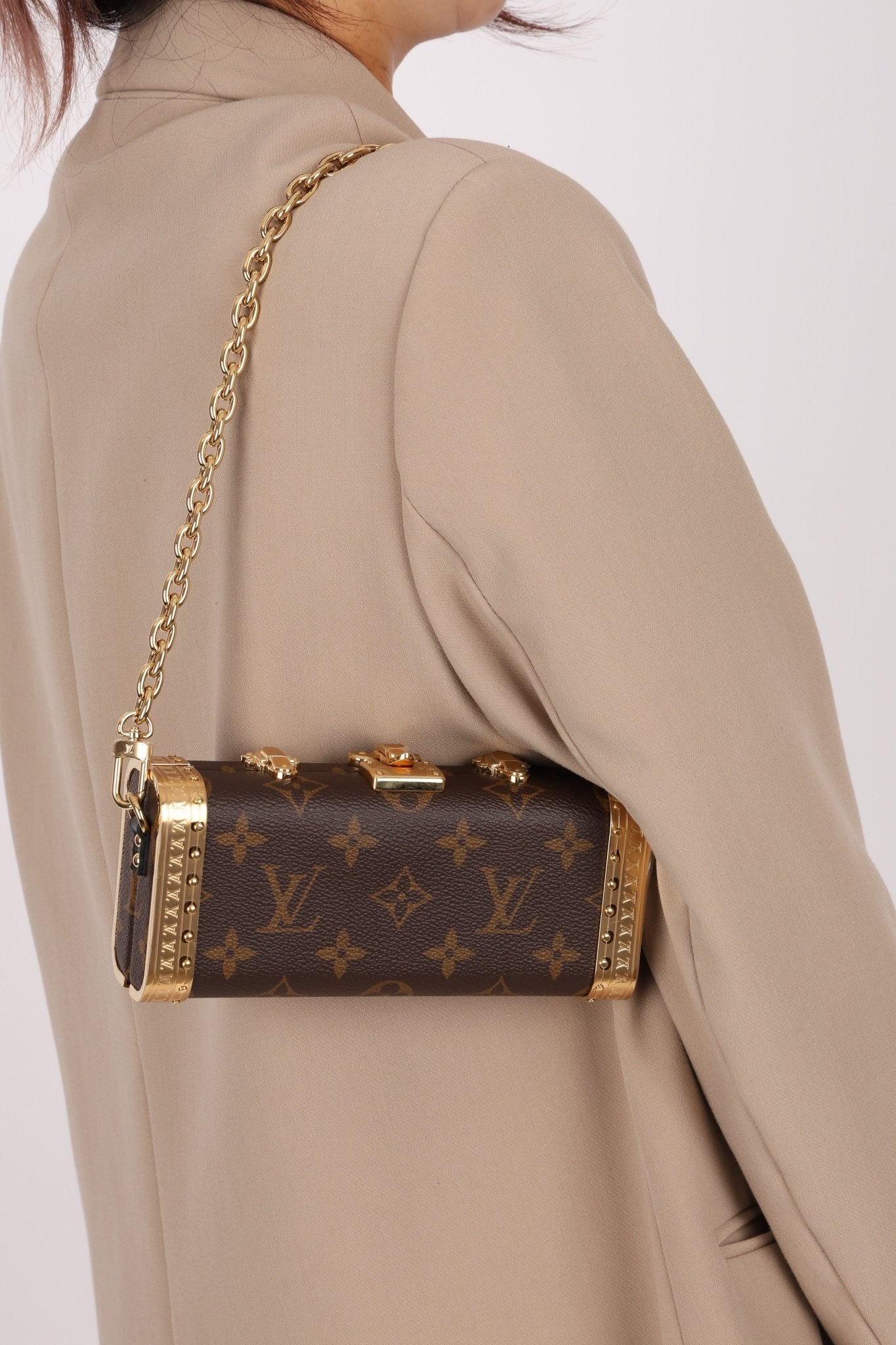 Limited Edition Louis Vuitton Monogram Trunk Vanity Case PM Bag - FashioNica