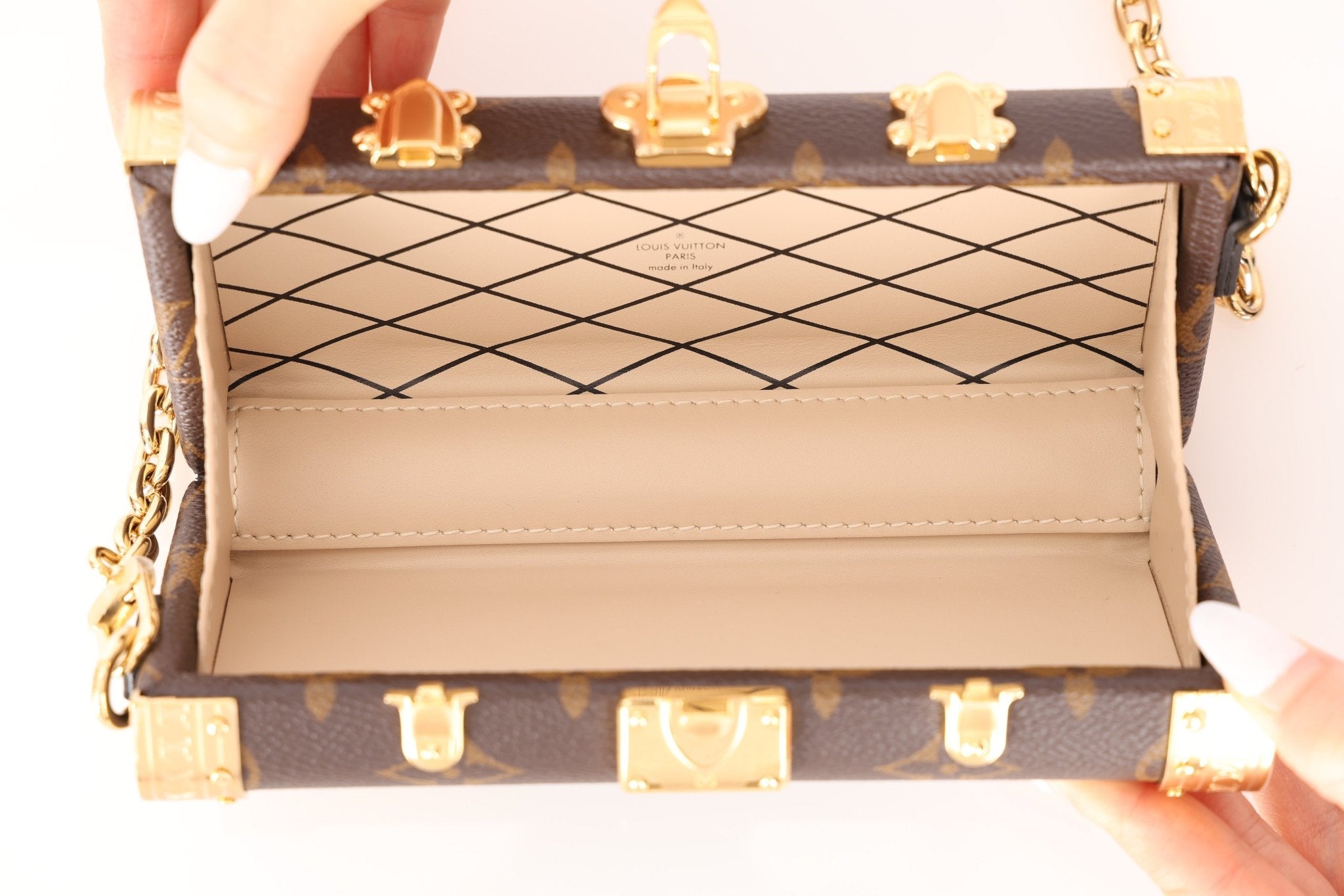 Limited Edition Louis Vuitton Monogram Trunk Vanity Case PM Bag - FashioNica