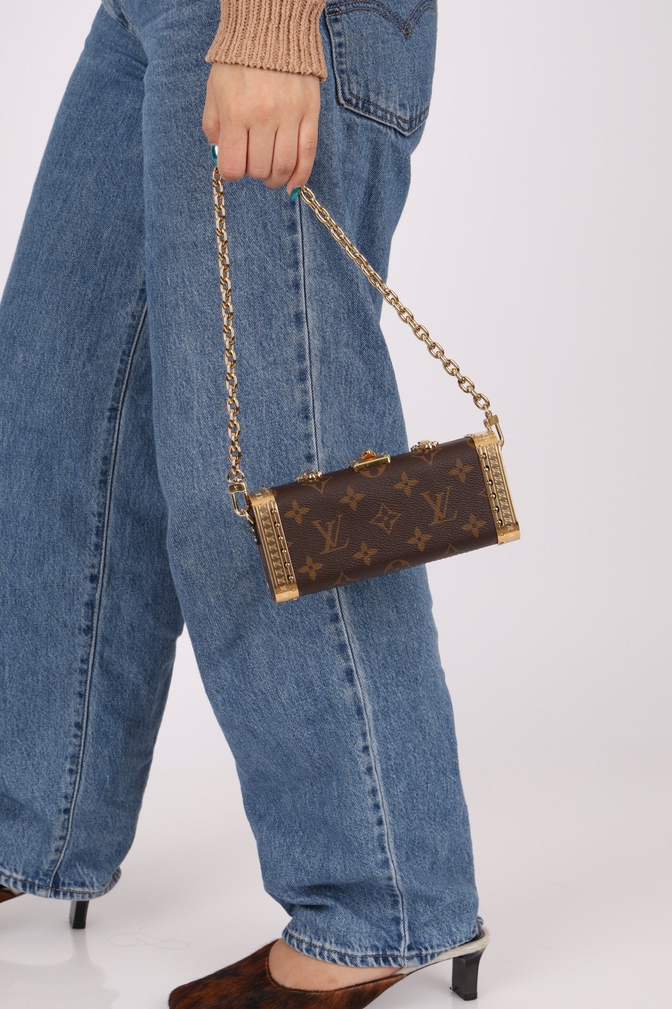 Limited Edition Louis Vuitton Monogram Trunk Vanity Case PM Bag - FashioNica