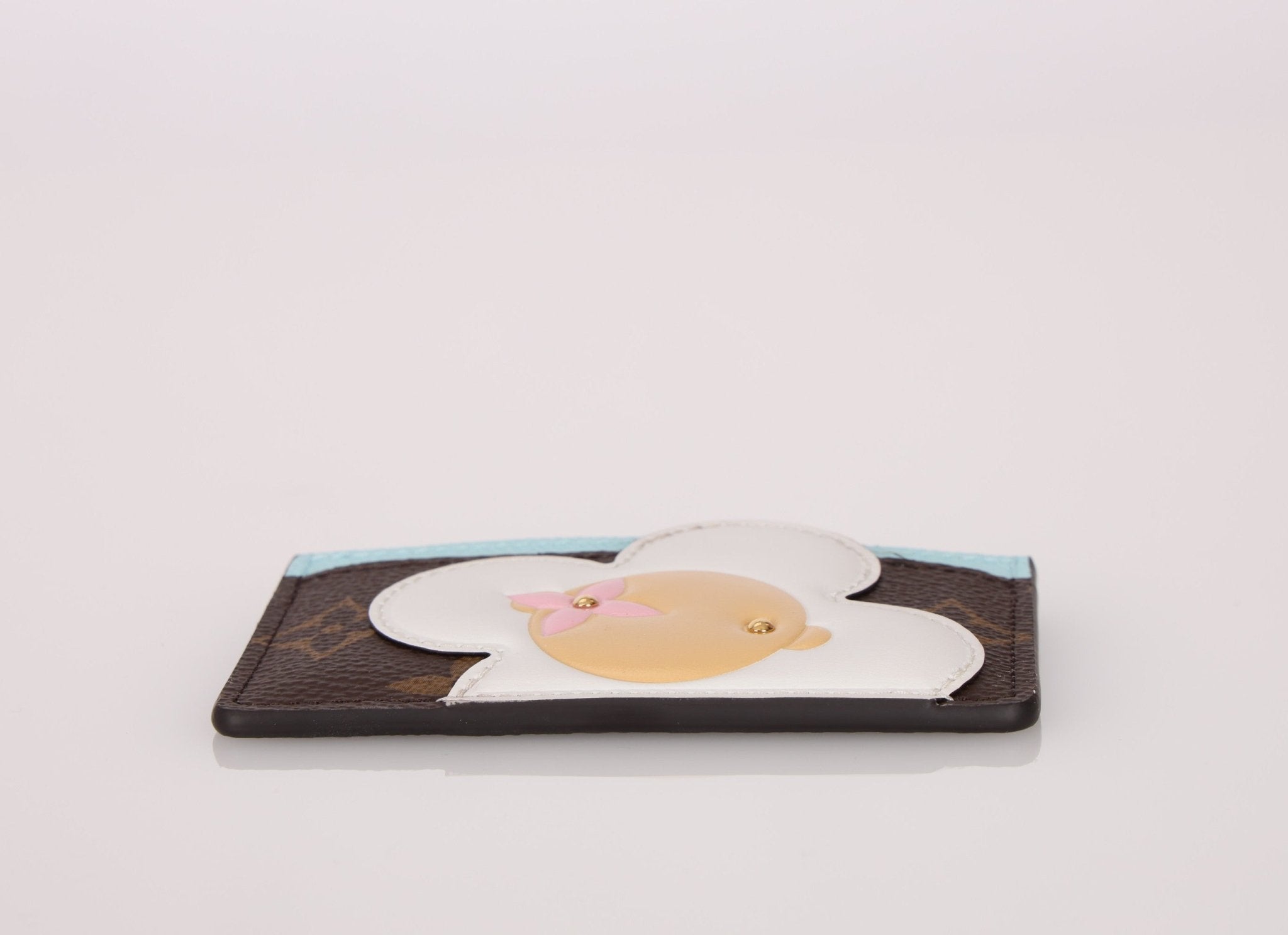 Limited Edition Louis Vuitton Monogram Vivienne Light Blue Card Holder - FashioNica