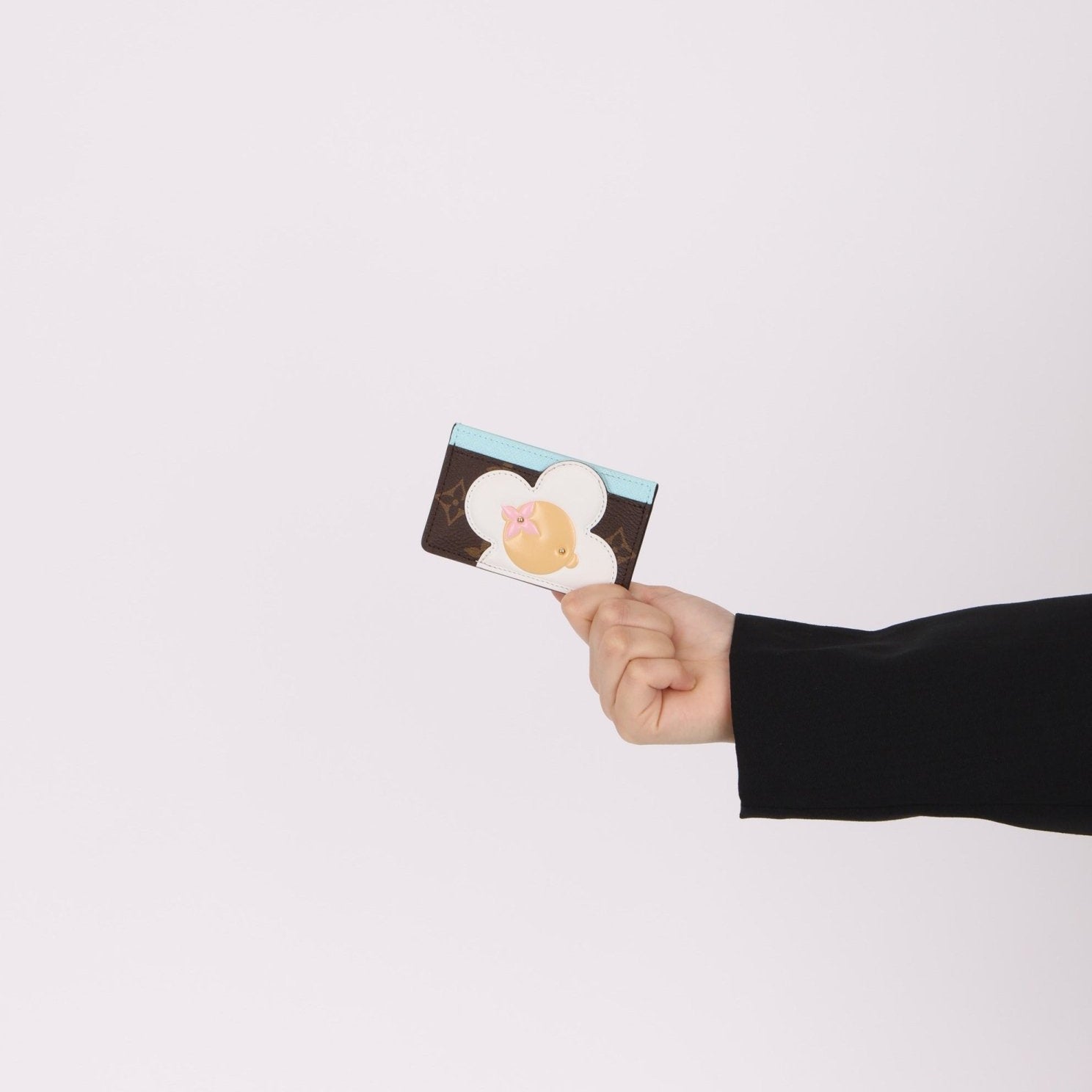 Limited Edition Louis Vuitton Monogram Vivienne Light Blue Card Holder - FashioNica