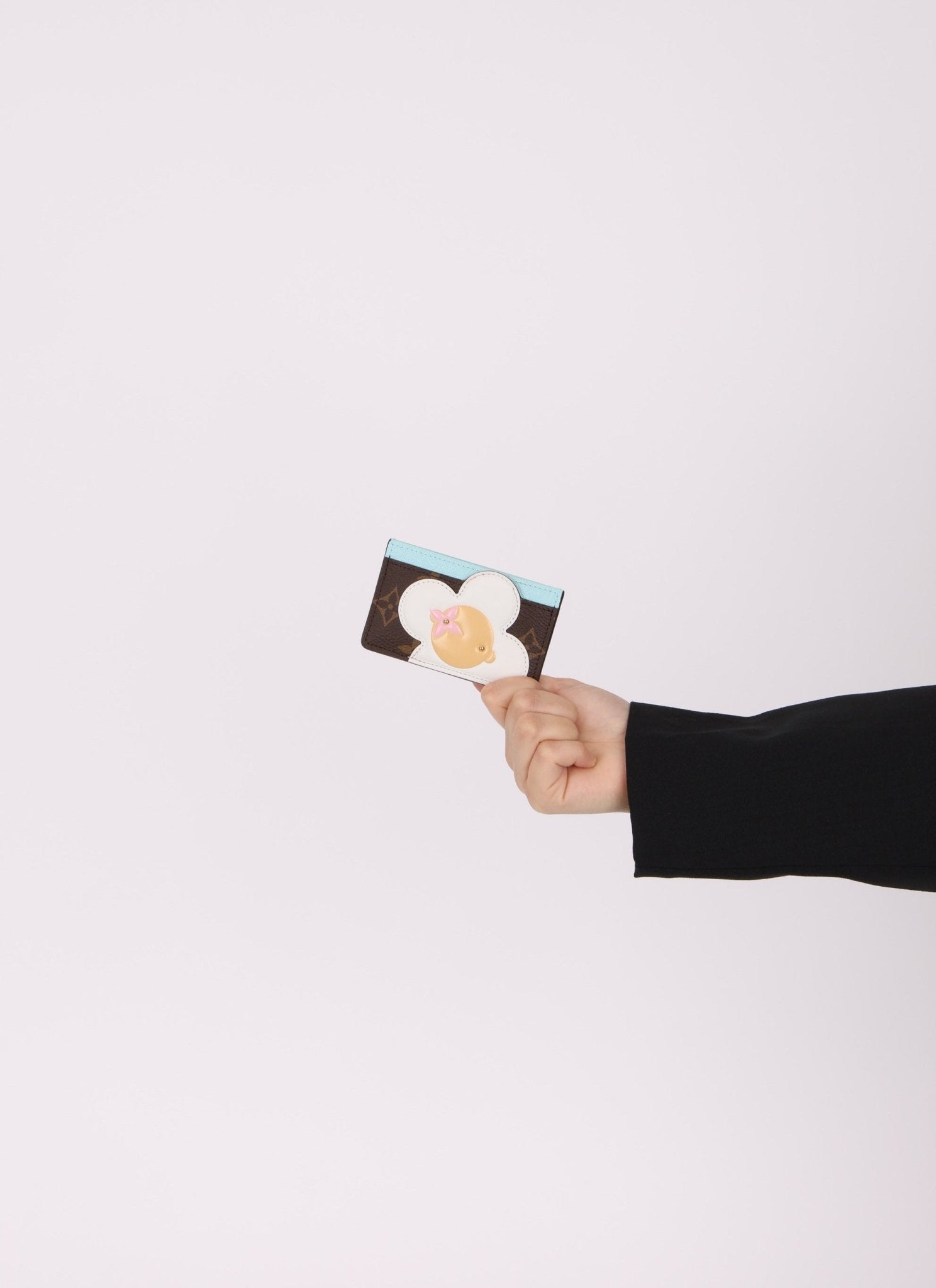 Limited Edition Louis Vuitton Monogram Vivienne Light Blue Card Holder - FashioNica