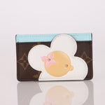 Limited Edition Louis Vuitton Monogram Vivienne Light Blue Card Holder - FashioNica