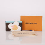 Limited Edition Louis Vuitton Monogram Vivienne Light Blue Card Holder - FashioNica