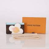 Limited Edition Louis Vuitton Monogram Vivienne Light Blue Card Holder - FashioNica