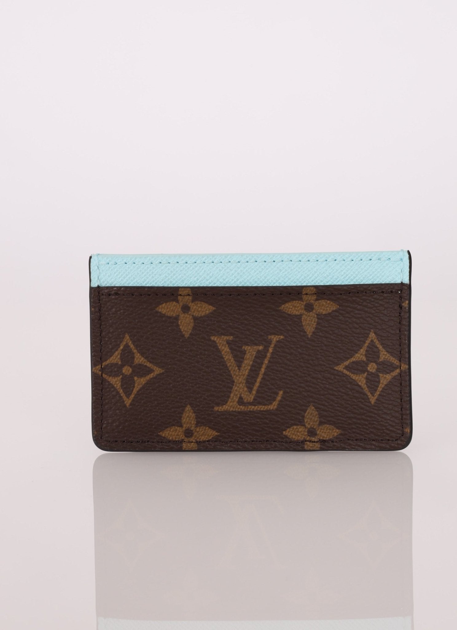 Limited Edition Louis Vuitton Monogram Vivienne Light Blue Card Holder - FashioNica