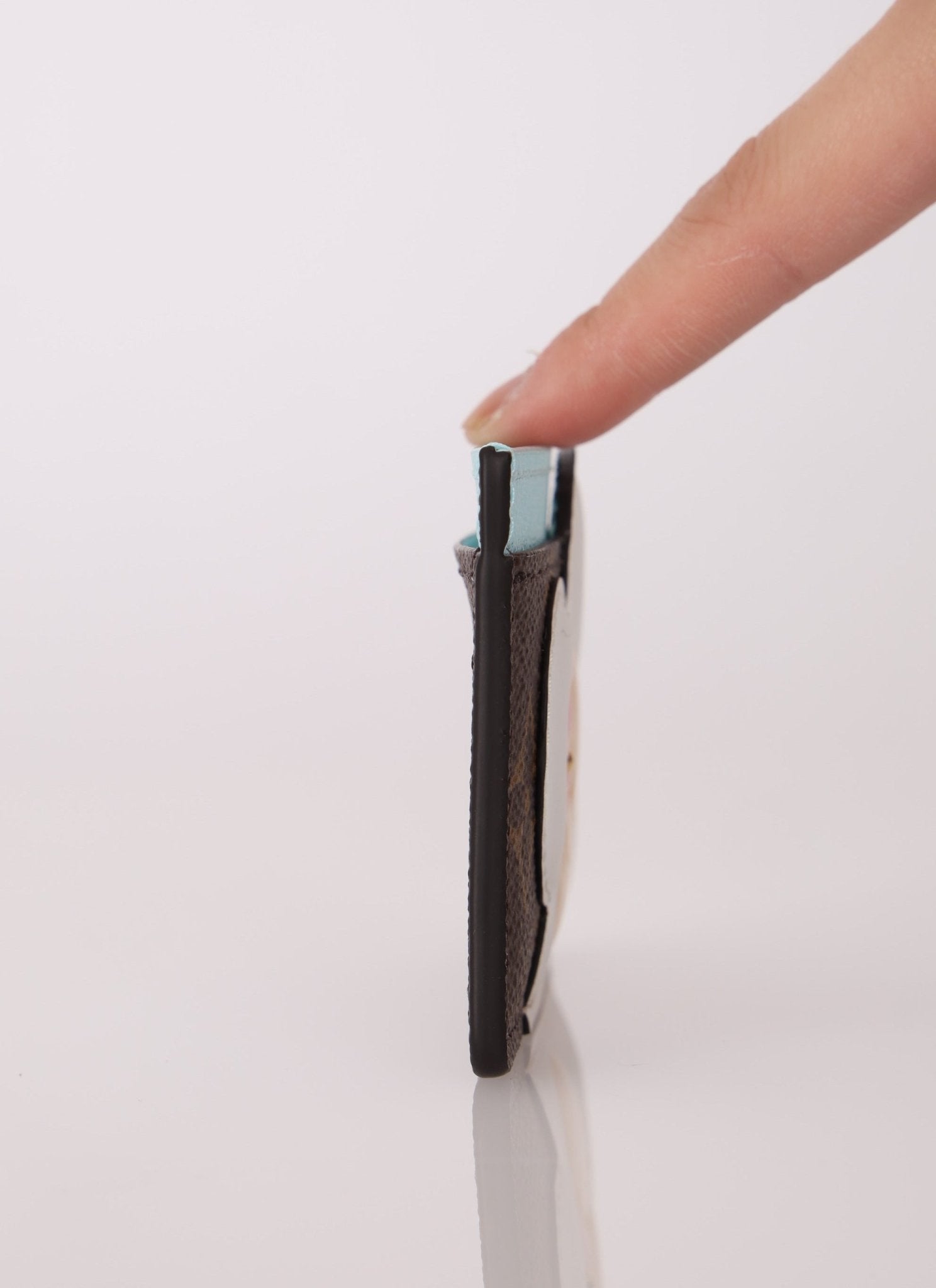 Limited Edition Louis Vuitton Monogram Vivienne Light Blue Card Holder - FashioNica