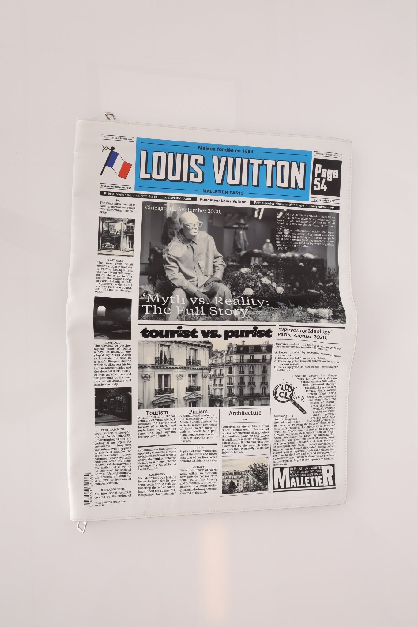 Limited Edition Louis Vuitton Newspaper Trompe L'oeil Clutch - FashioNica