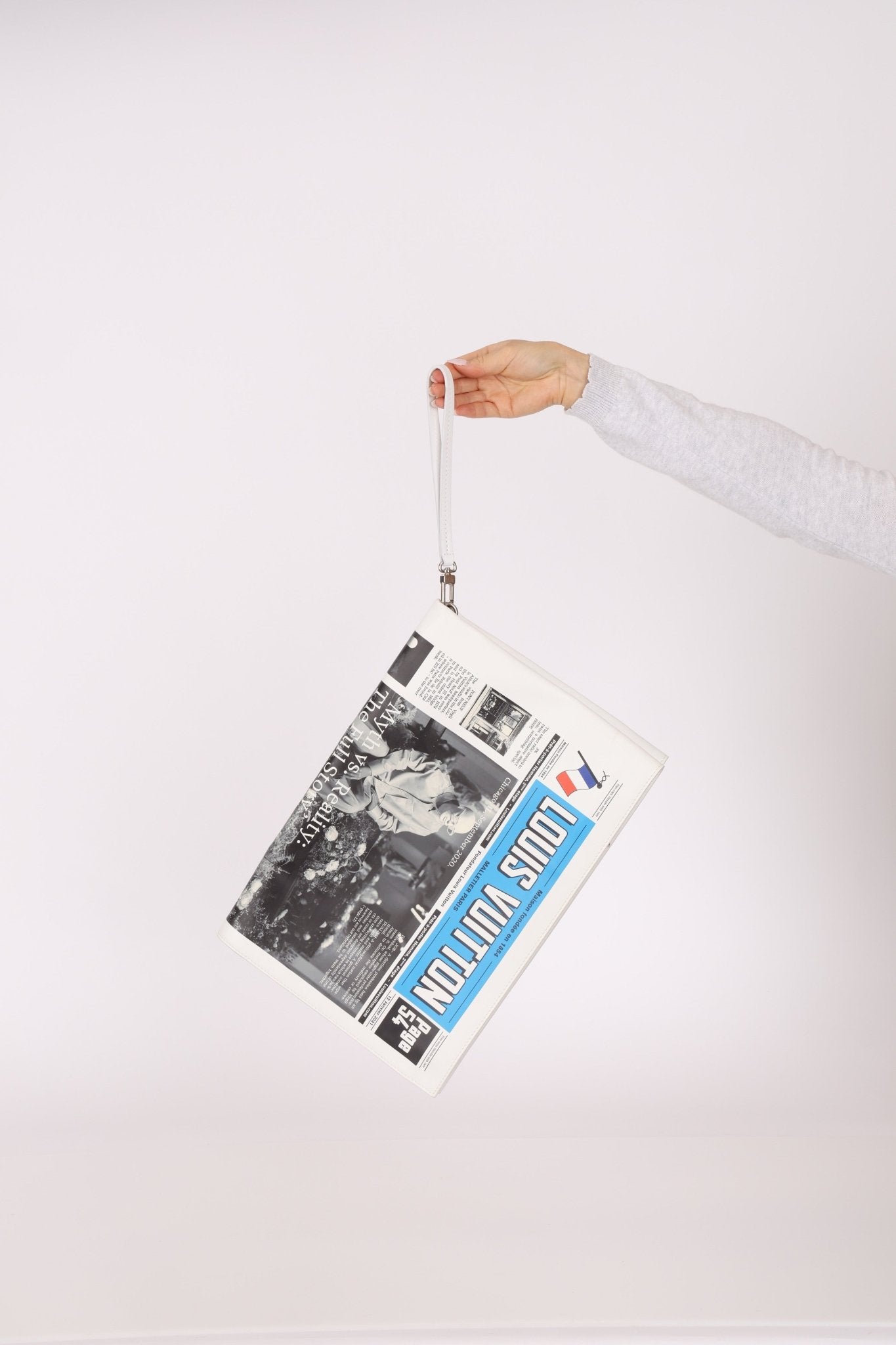 Limited Edition Louis Vuitton Newspaper Trompe L'oeil Clutch - FashioNica