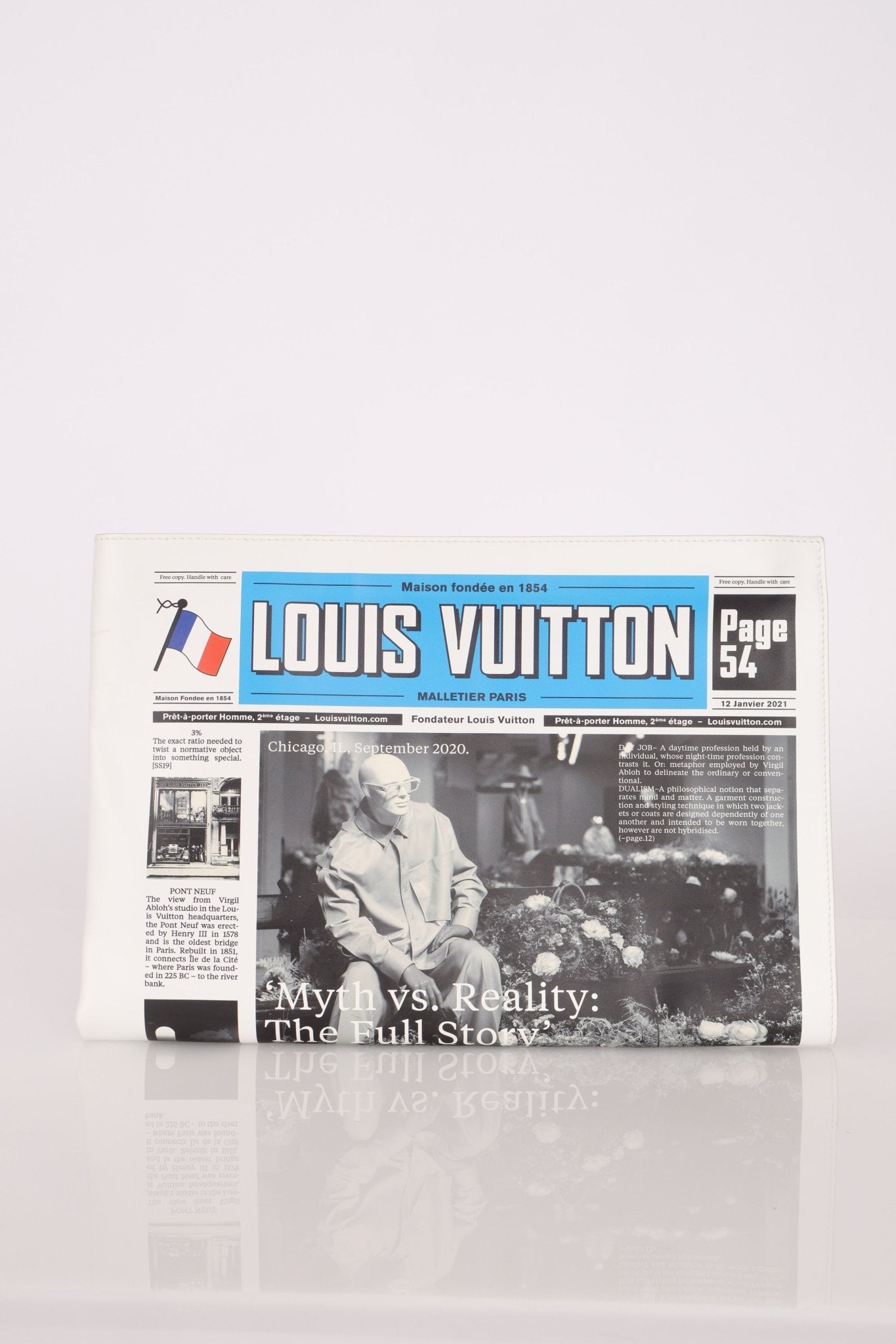 Limited Edition Louis Vuitton Newspaper Trompe L'oeil Clutch - FashioNica