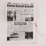 Limited Edition Louis Vuitton Newspaper Trompe L'oeil Clutch - FashioNica