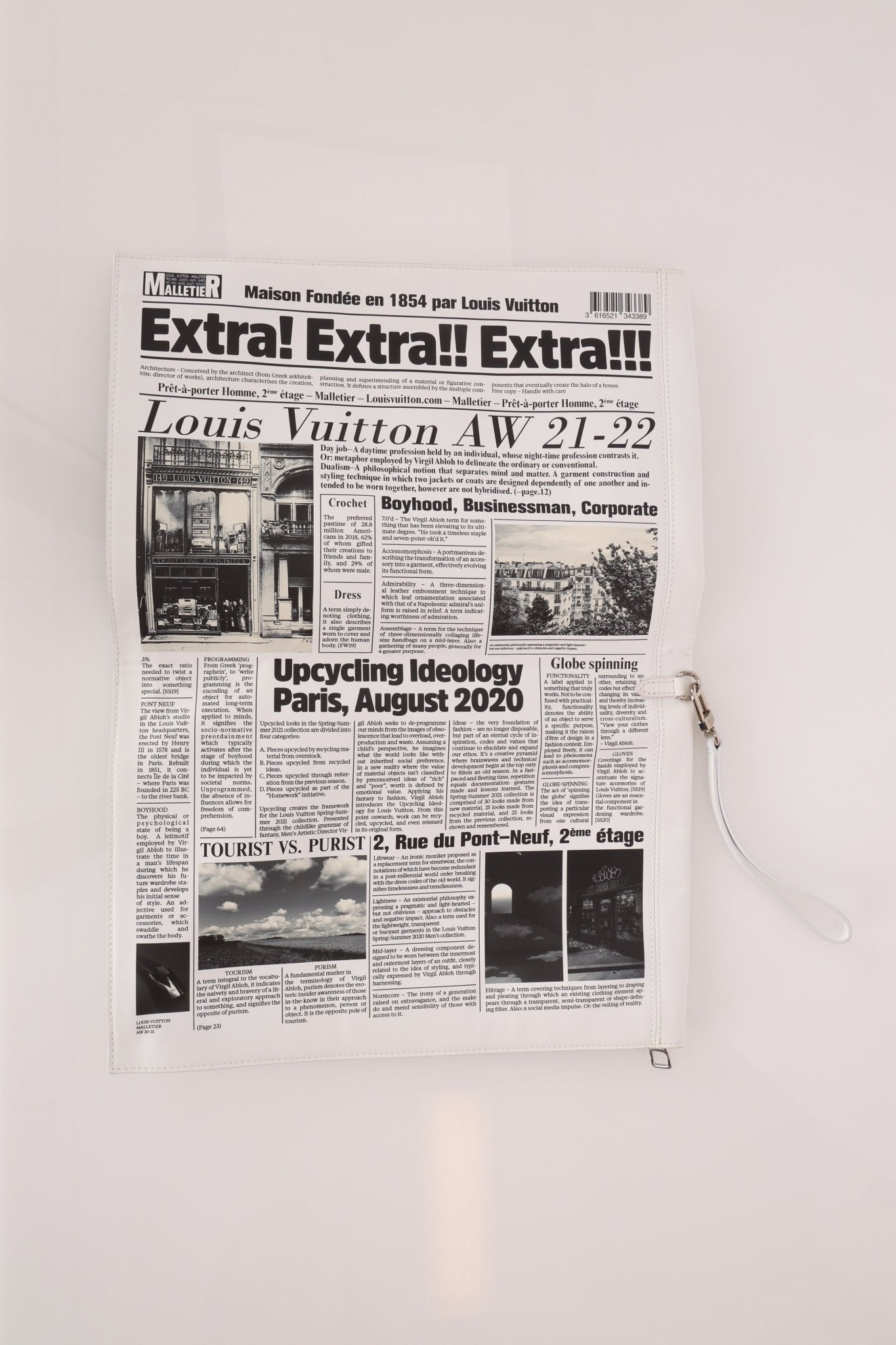Limited Edition Louis Vuitton Newspaper Trompe L'oeil Clutch - FashioNica