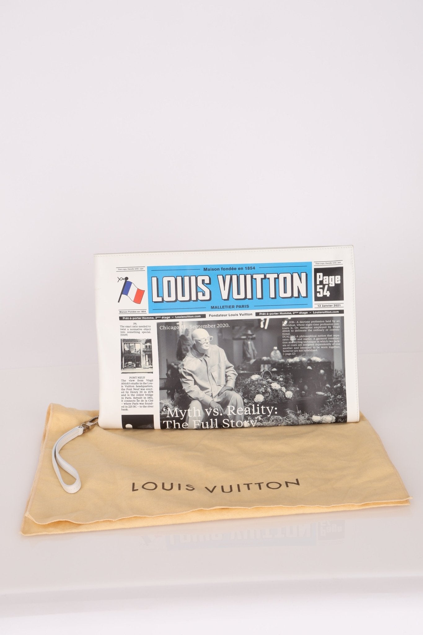 Limited Edition Louis Vuitton Newspaper Trompe L'oeil Clutch - FashioNica