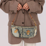 Limited Edition Louis Vuitton Patchwork Denim Pochette - FashioNica