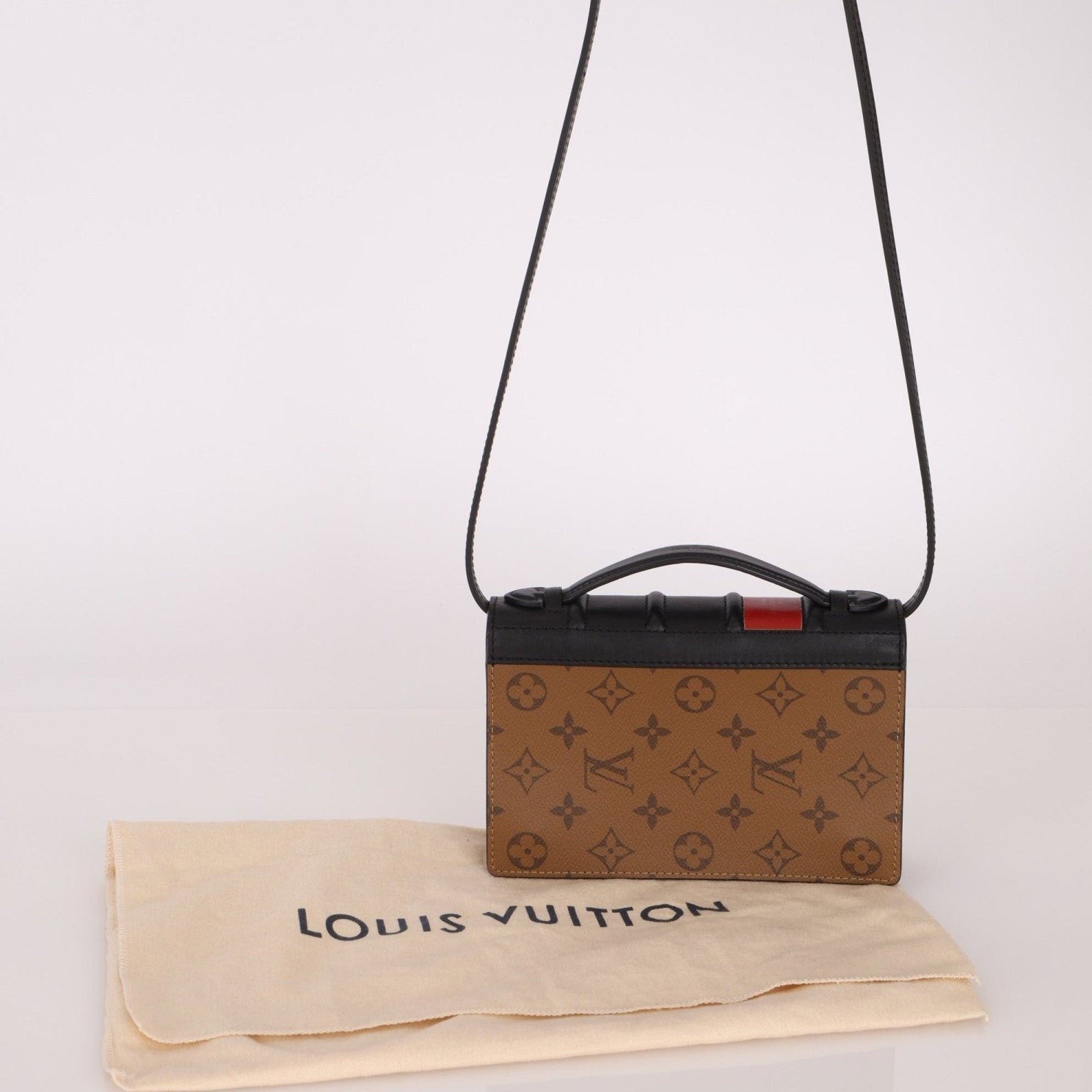Limited Edition Louis Vuitton Reverse Monogram Book Wallet on Strap Bag - FashioNica
