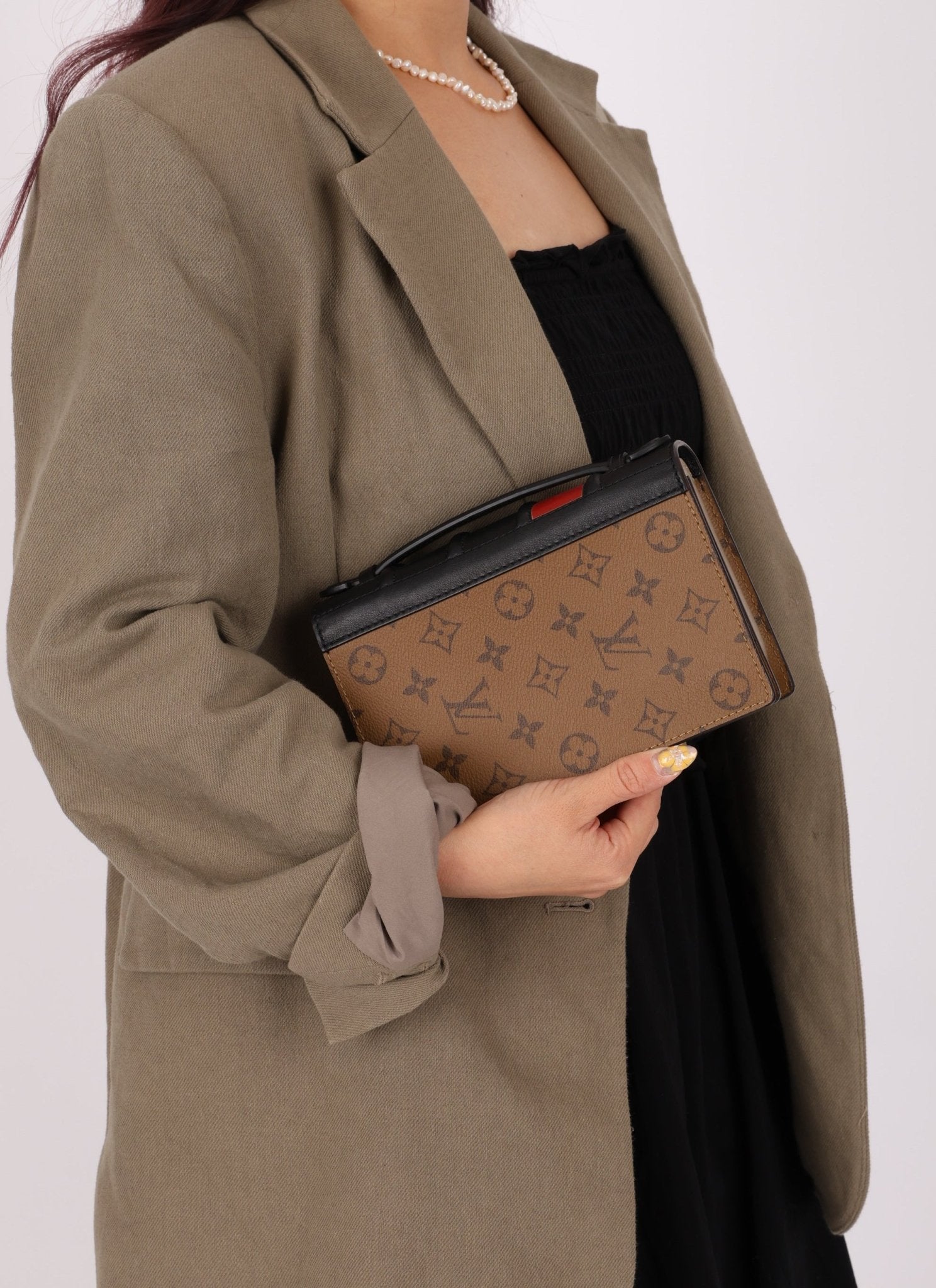 Limited Edition Louis Vuitton Reverse Monogram Book Wallet on Strap Bag - FashioNica