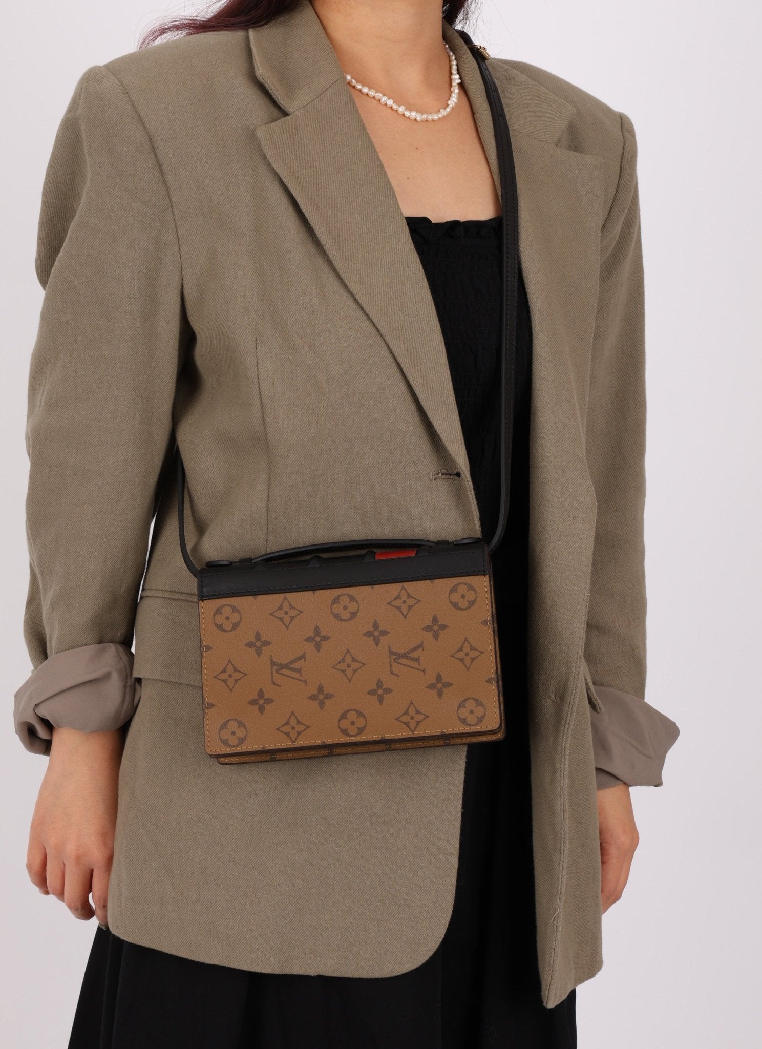 Limited Edition Louis Vuitton Reverse Monogram Book Wallet on Strap Bag - FashioNica