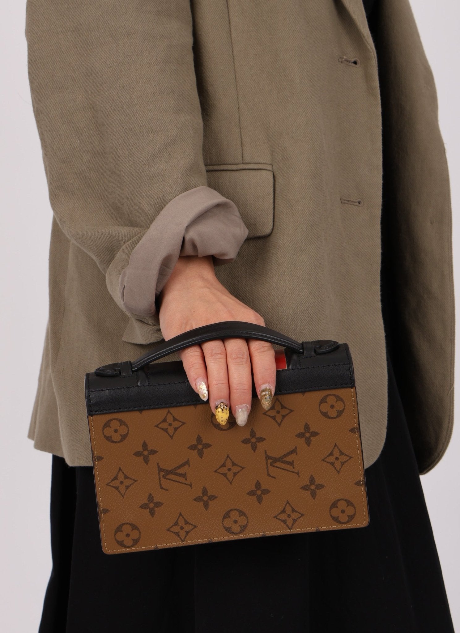 Limited Edition Louis Vuitton Reverse Monogram Book Wallet on Strap Bag - FashioNica