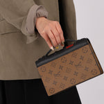 Limited Edition Louis Vuitton Reverse Monogram Book Wallet on Strap Bag - FashioNica