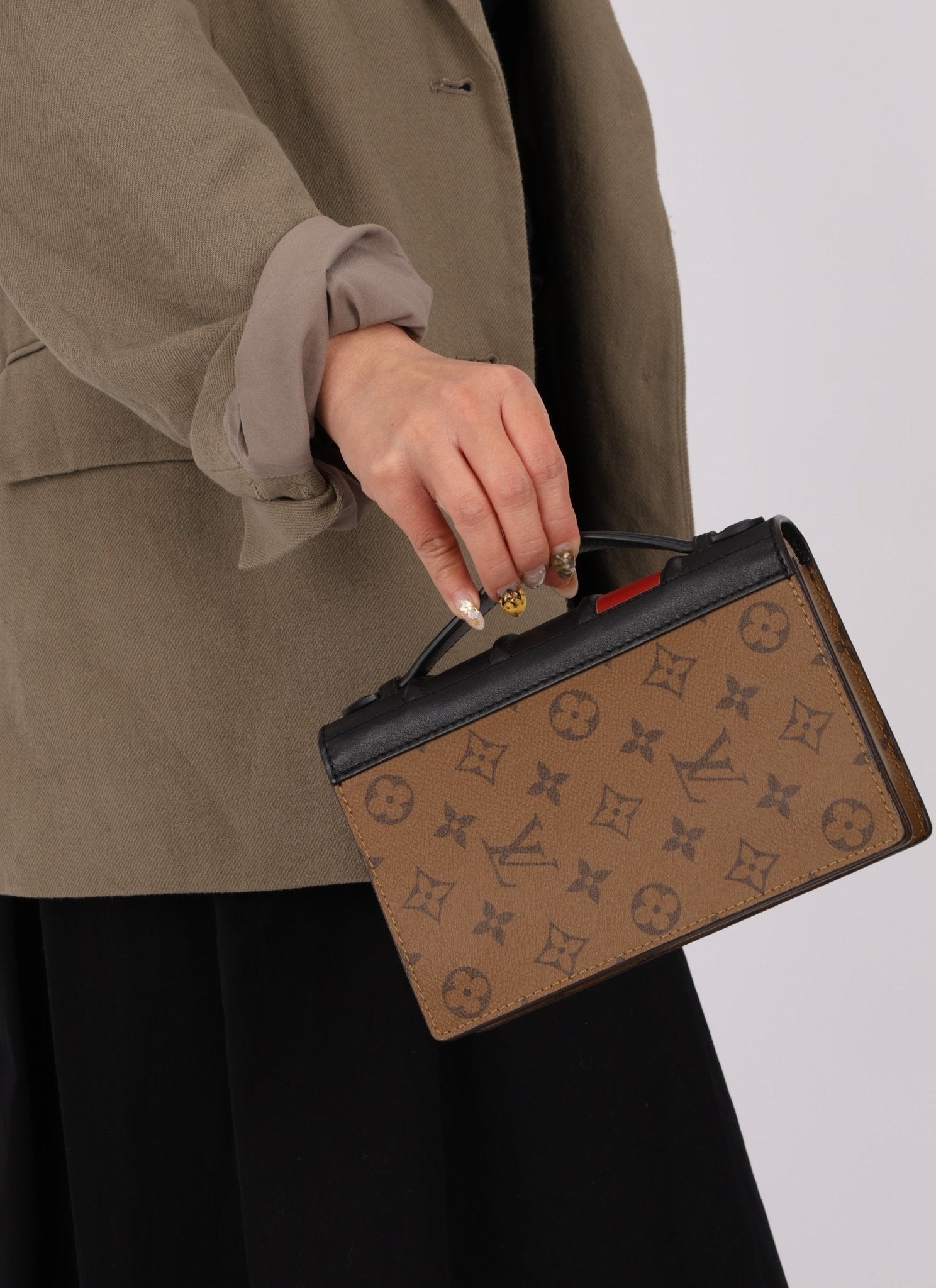 Limited Edition Louis Vuitton Reverse Monogram Book Wallet on Strap Bag - FashioNica