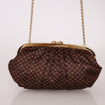 Limited Edition Louis Vuitton Satin Aumônière Clutch on Chain - FashioNica