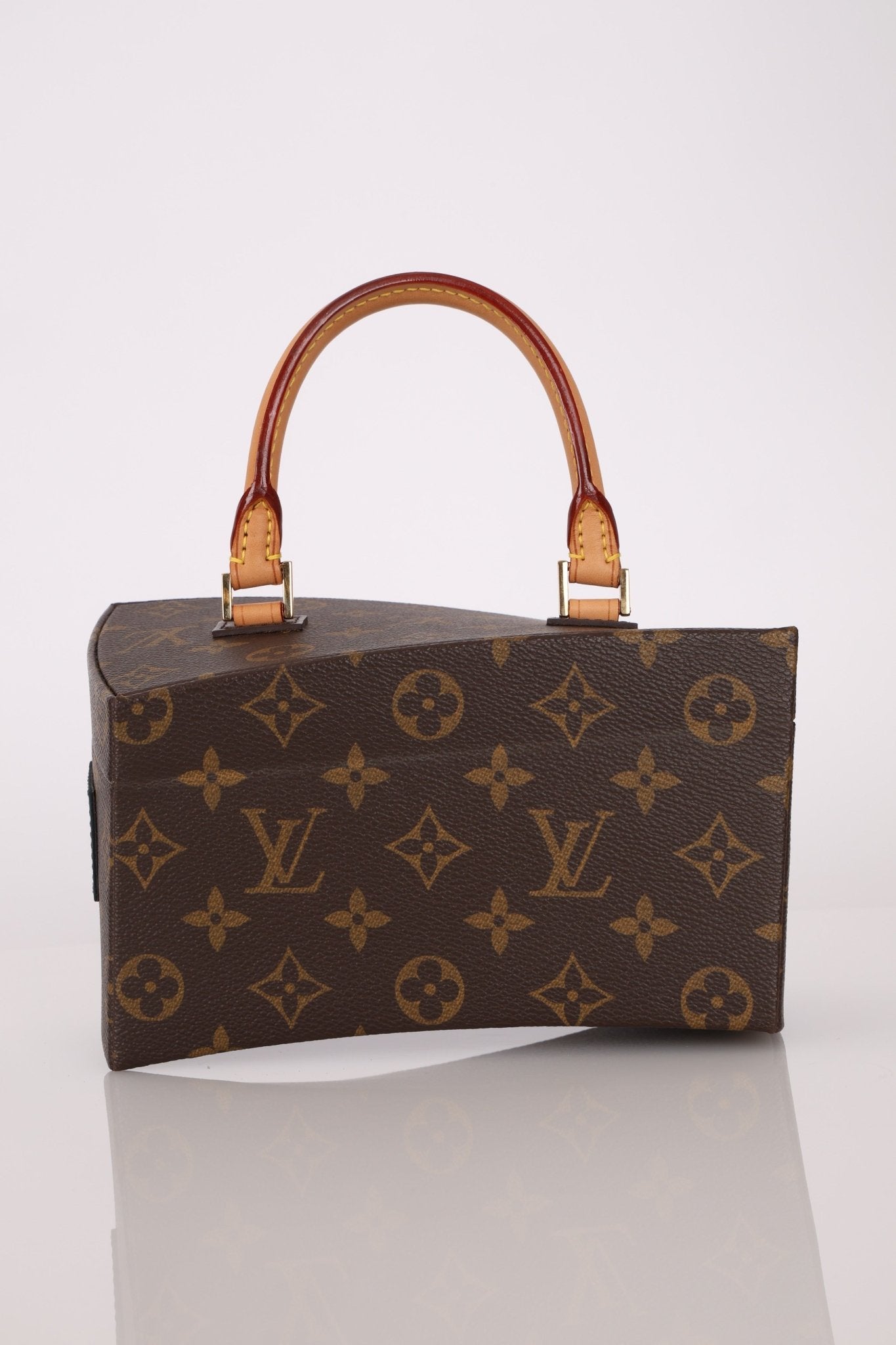 Limited Edition Louis Vuitton x Frank Gehry Monogram Twisted Box with Strap & Mirror - FashioNica