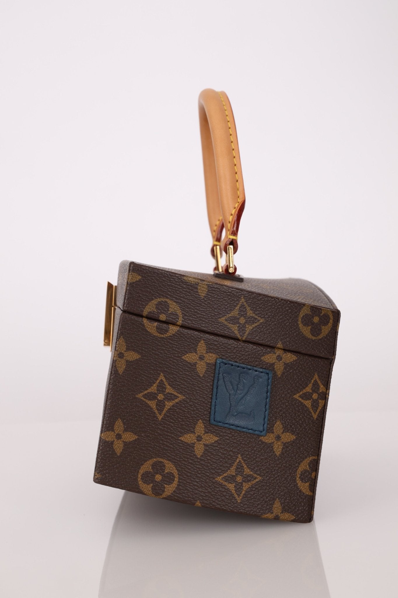 Limited Edition Louis Vuitton x Frank Gehry Monogram Twisted Box with Strap & Mirror - FashioNica